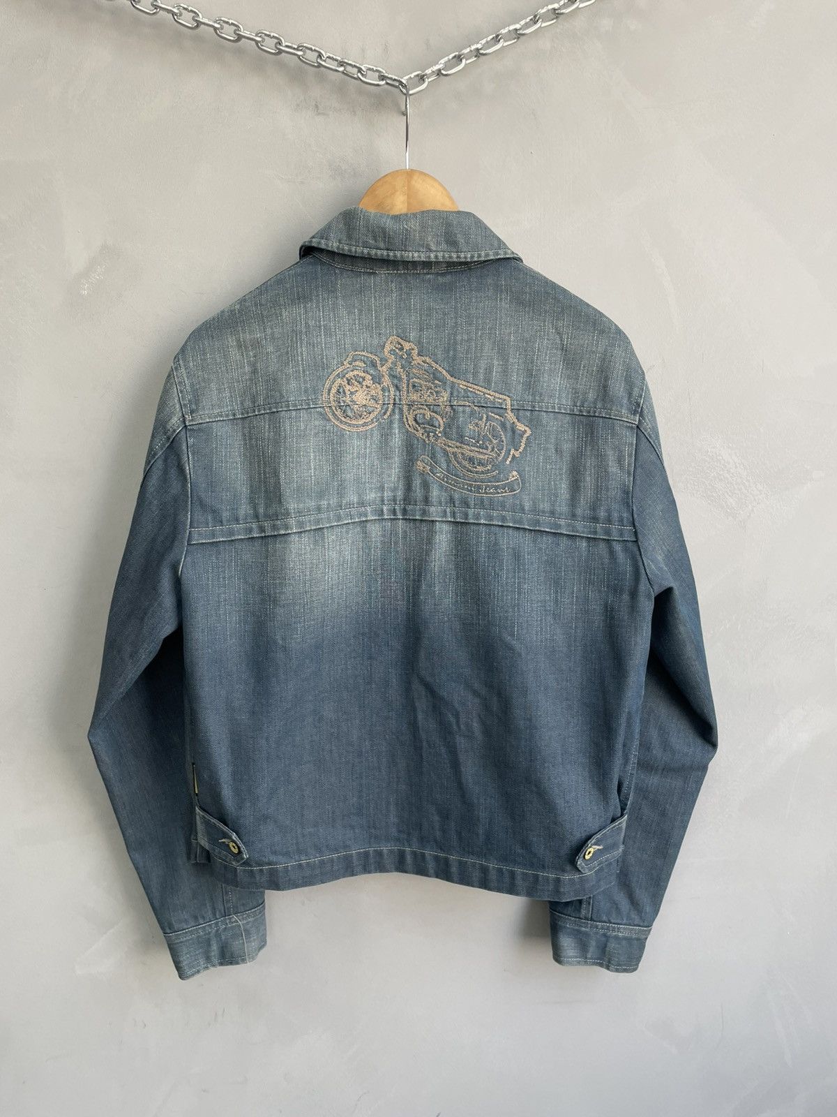 Armani Emporio Armani jeans retro denim distressed jacket y2k 90s Size US S / EU 44-46 / 1 - 11 Thumbnail
