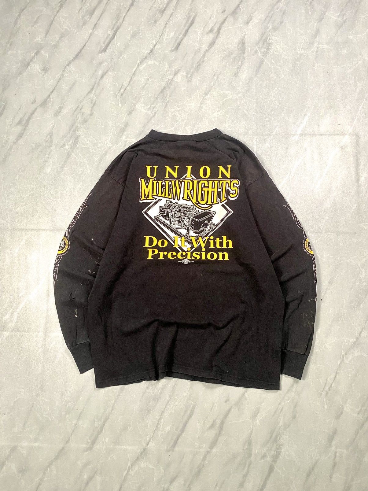 Other Vintage 00s Union Millw Rights Co Distressed Longsleeve Size US L / EU 52-54 / 3 - 1 Thumbnail