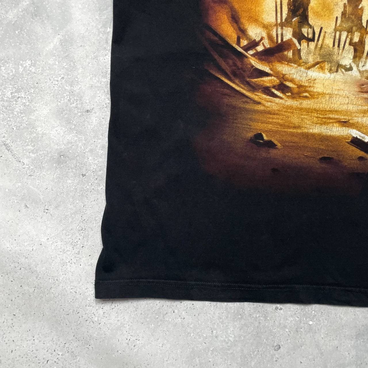 Band Tees Hammerfall 'Hammer Of Dawn' Promo Album T Shirt Faded Black Size US L / EU 52-54 / 3 - 18 Thumbnail
