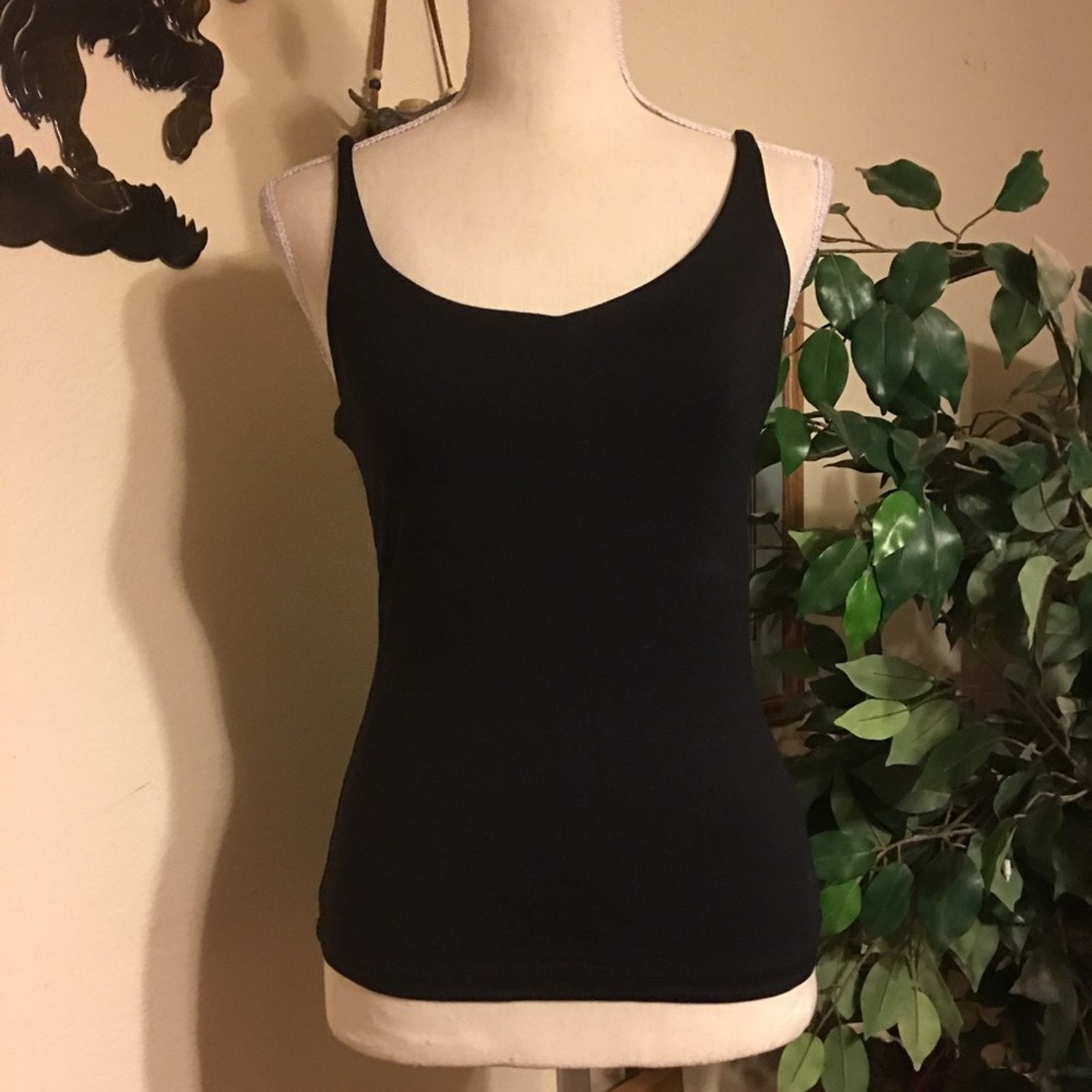 Other Lotus black stretch tank top cami shelf bra Size S / US 4 / IT 40 - 1 Thumbnail