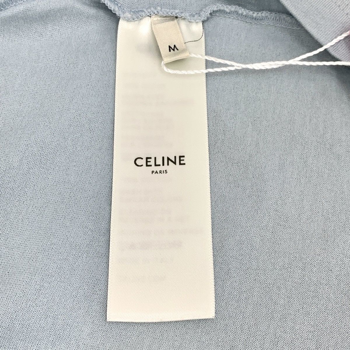 Celine Celine Light Blue Letter Printed Short Sleeve T-shirt K26WX Size M / US 6-8 / IT 42-44 - 7 Thumbnail