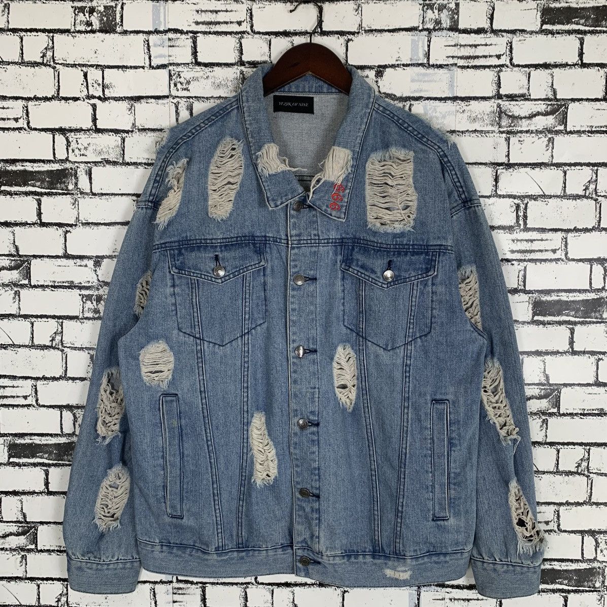 Designer × Vintage Japanese Brand Yeziik X Jacket Jeans Denim Jacket Size US L / EU 52-54 / 3 - 1 Thumbnail