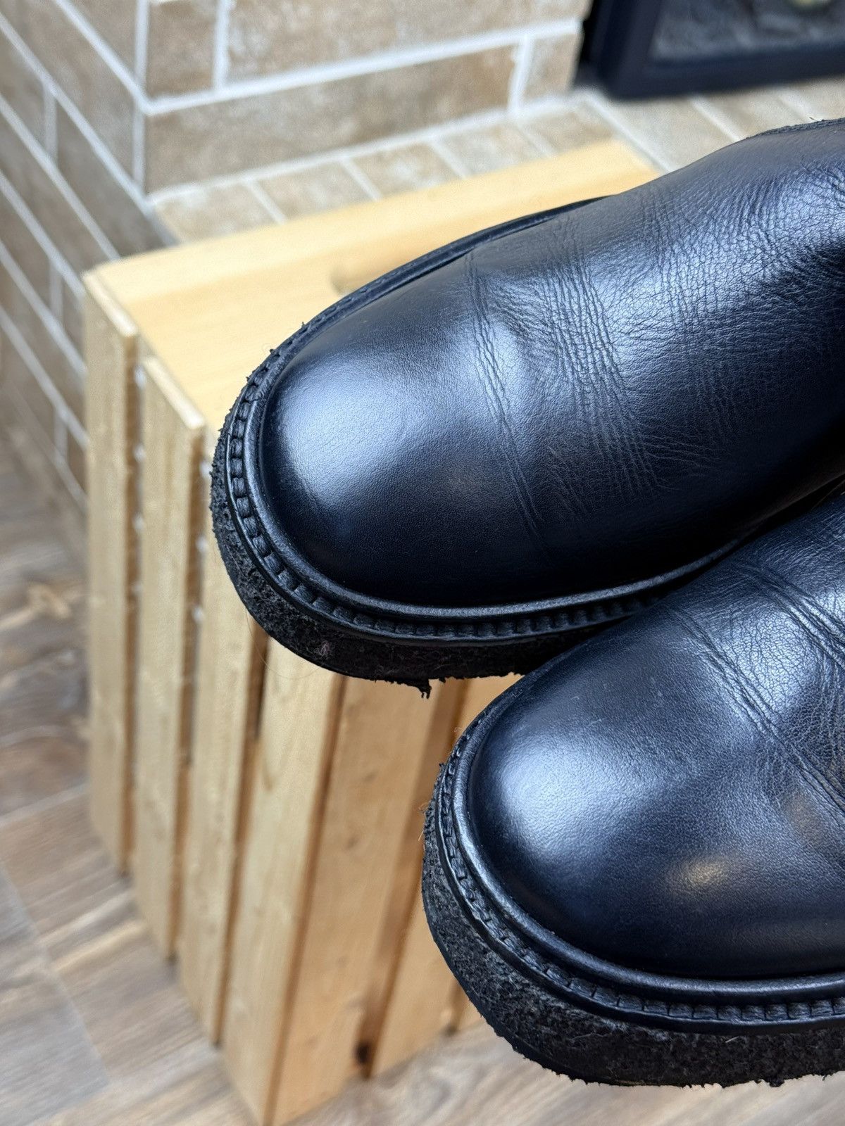 Isabel Marant Isabel Marant Black Celton Leather Ankle Chelsea Boots Size US 10 / IT 40 - 9 Thumbnail