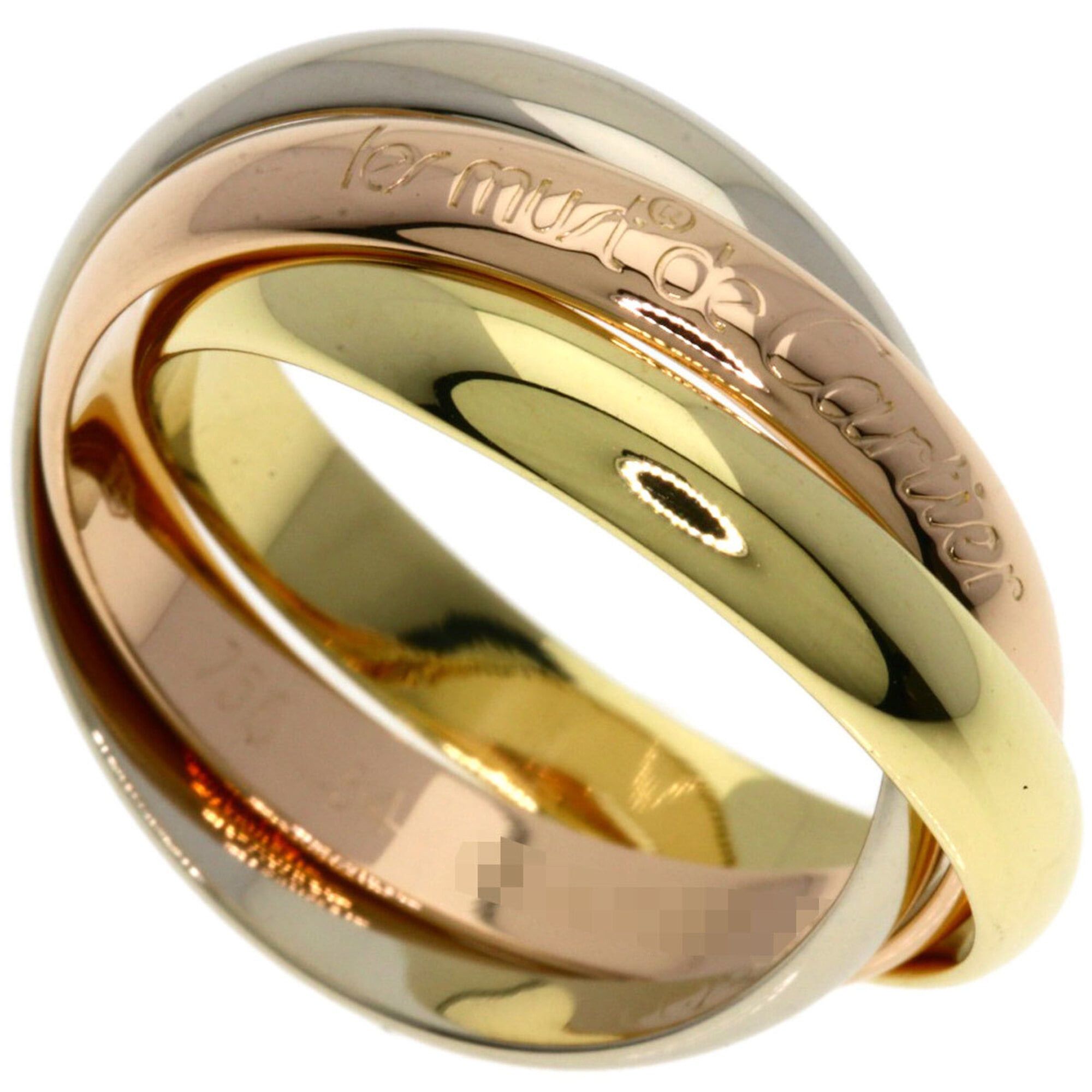 Cartier Cartier Trinity #54 Ring - 18K Yellow Gold/18K White Pink Gold Women's CARTIER Size ONE SIZE - 1 Thumbnail