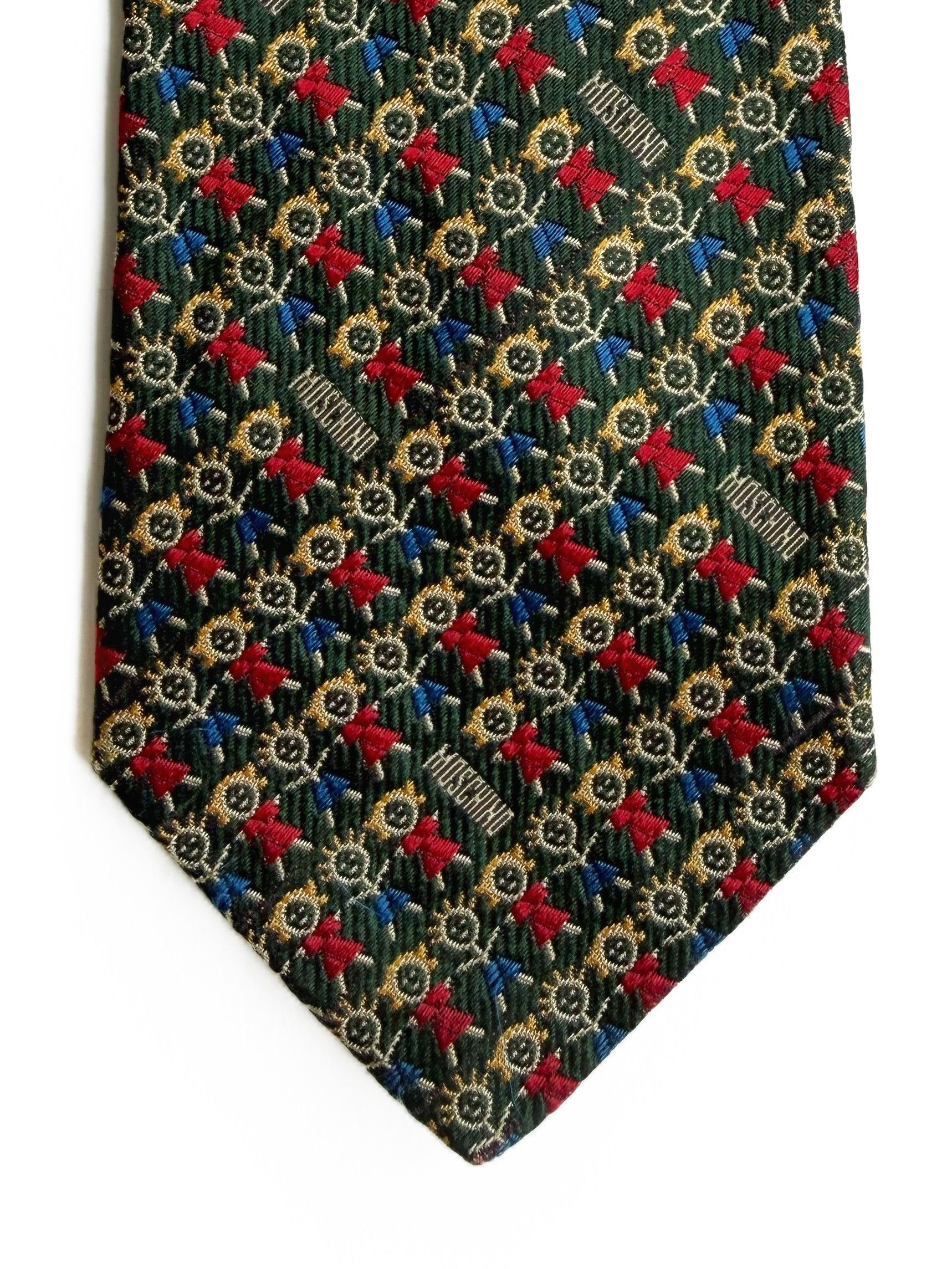 Moschino Vintage Men's Moschino Silk Neck Tie Size ONE SIZE - 1 Thumbnail