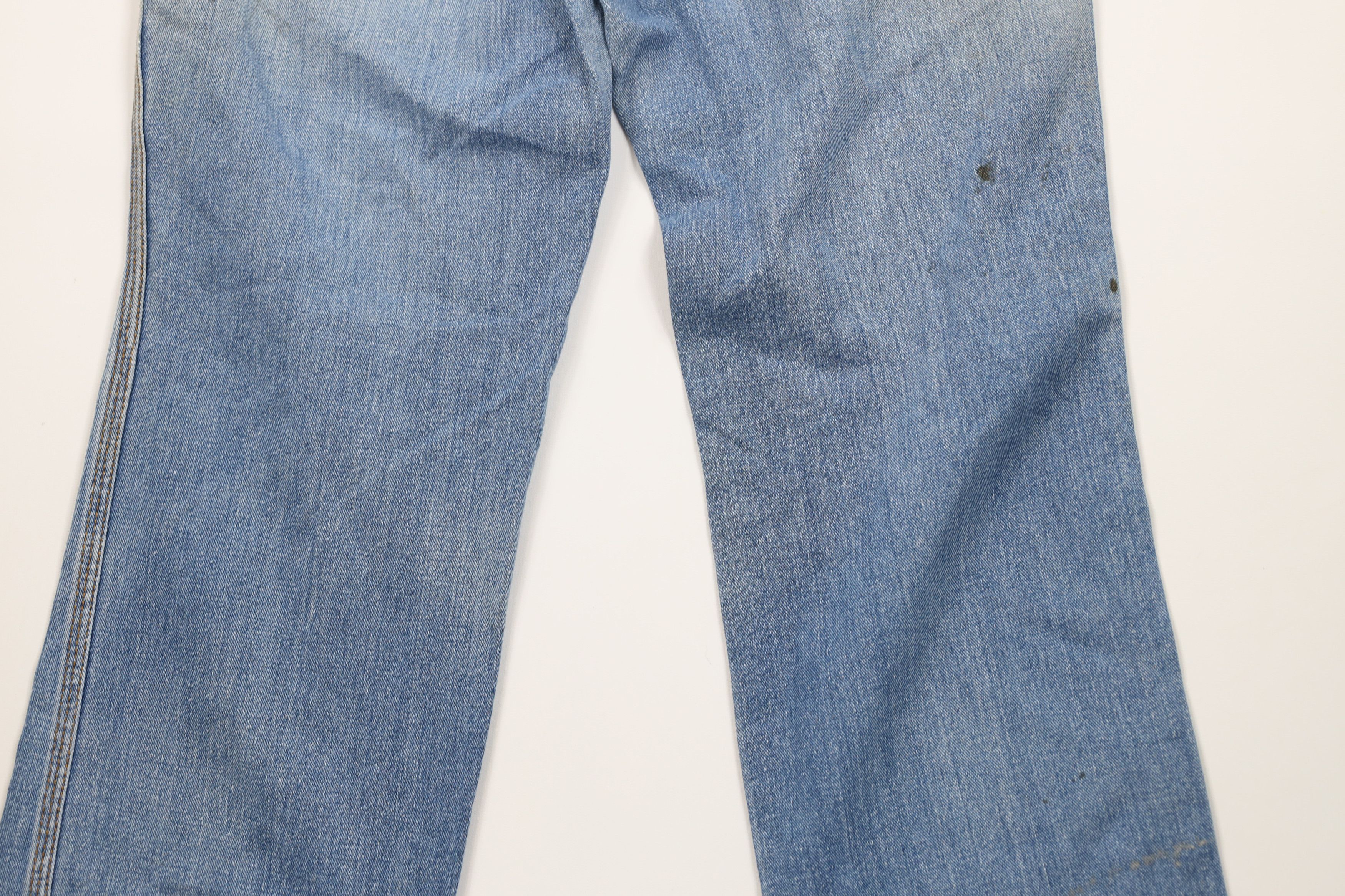Vintage Vintage 70s Streetwear Wide Leg Denim Jeans Blue Cotton Size 36" / US 14 / IT 50 - 14 Thumbnail