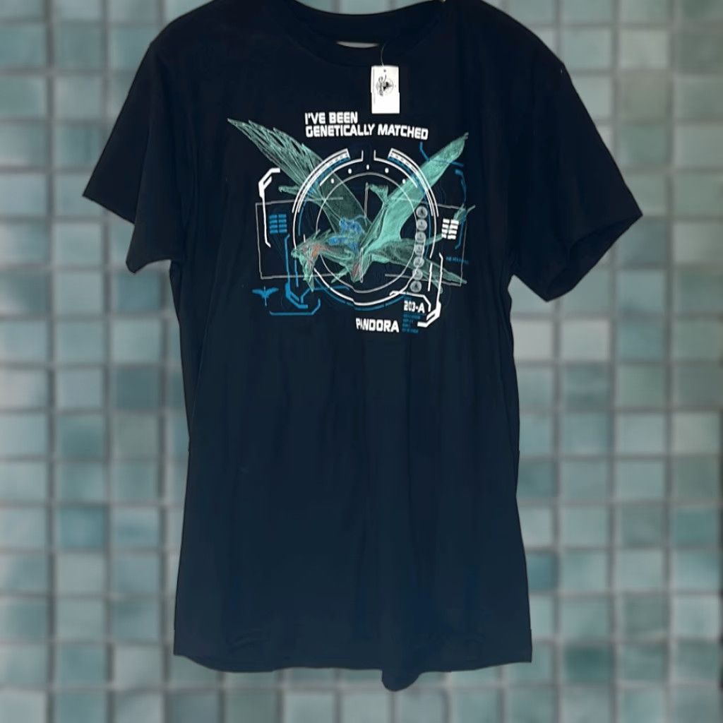 Disney Disney Black Short Sleeve Tshirt Womens L Pandora United Kingdom NEW Size L / US 10 / IT 46 - 1 Thumbnail