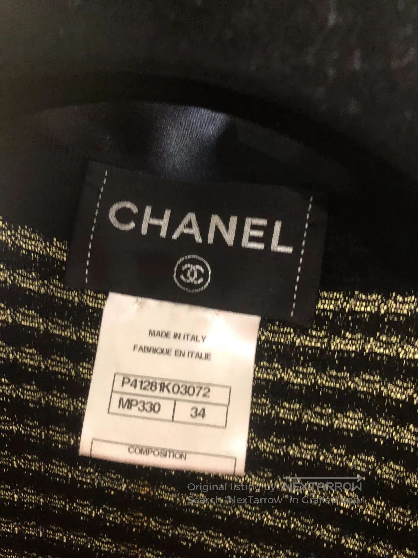 Chanel Chanel Black and White Silk Jacket. Size XXS / US 00 / IT 34 - 5 Thumbnail
