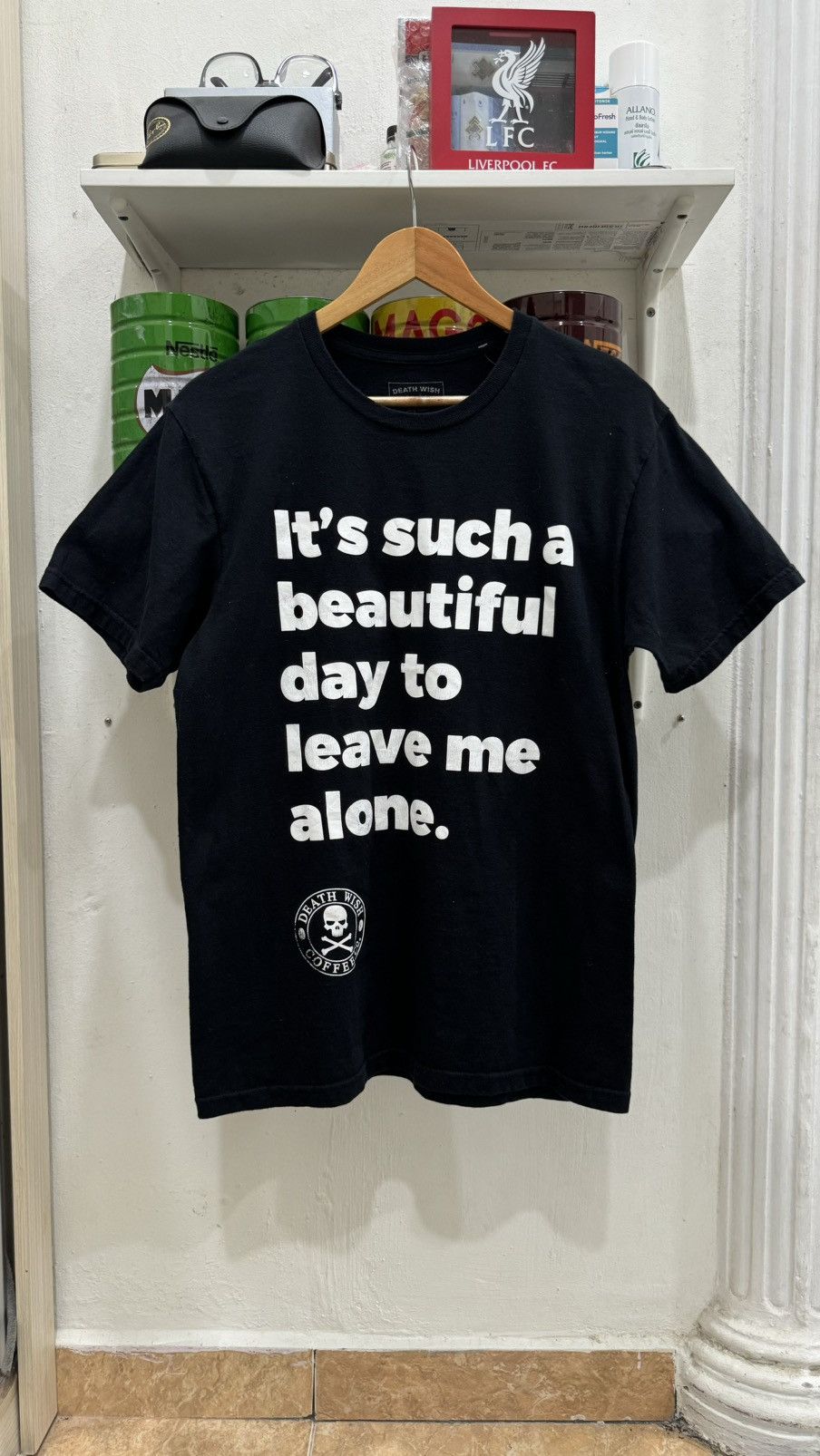 image of Bind Offer Death Wish Co. Humor Words in Black, Men's (Size Medium)