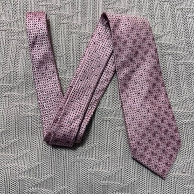 Bachrach Bachrach pink small paisley silk tie Size ONE SIZE - 1 Thumbnail