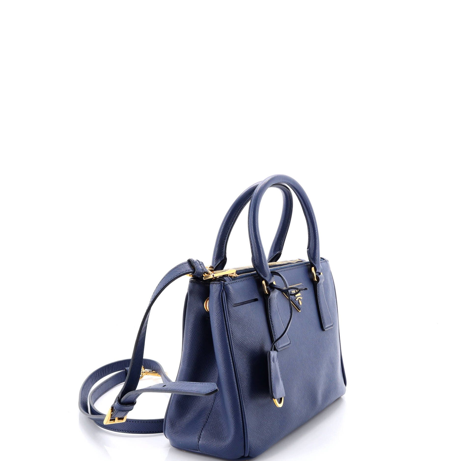 Prada Double Zip Lux Tote Saffiano Leather Small Size ONE SIZE - 1 Thumbnail