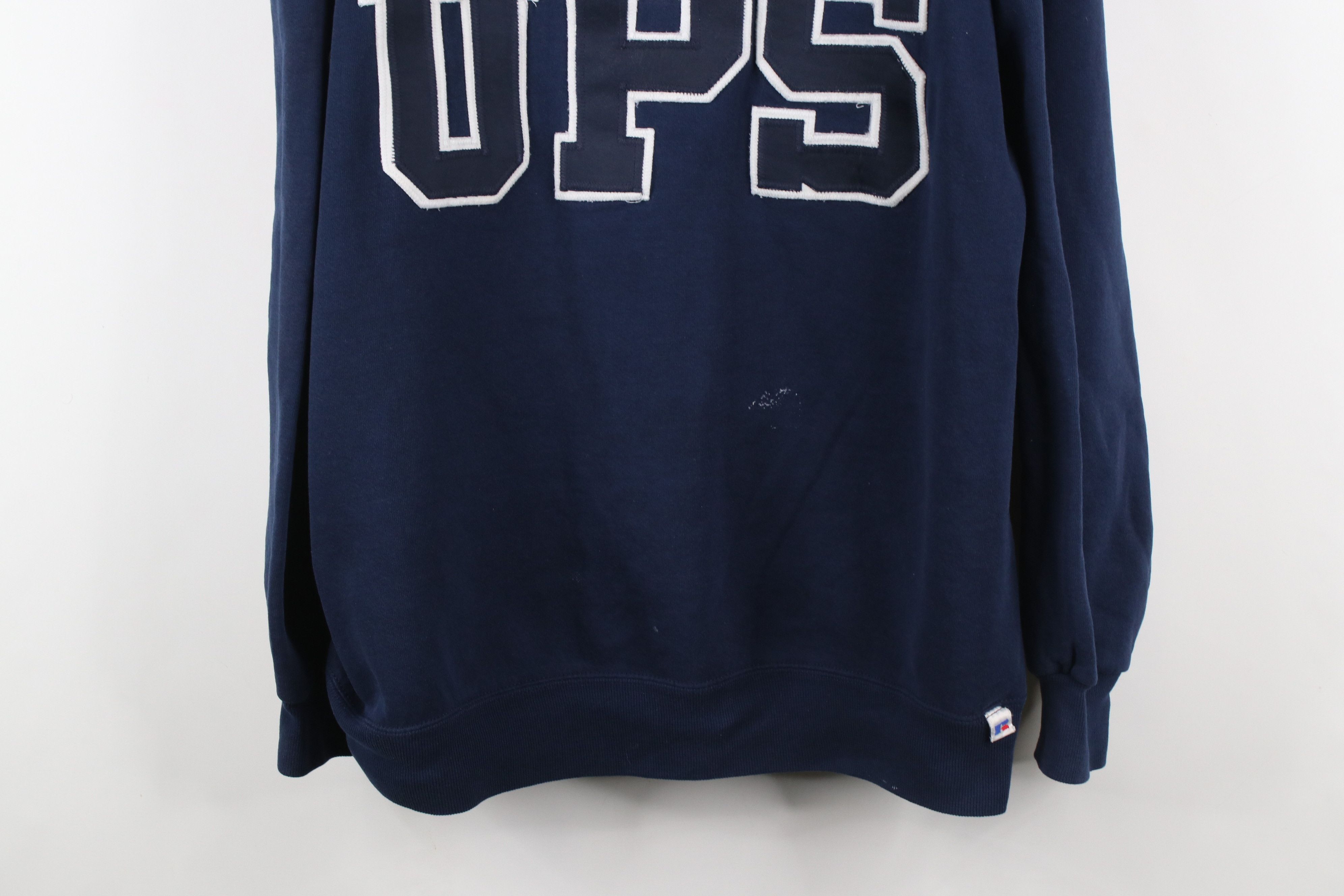 Russell Athletic × Vintage Vintage 90s Russell Athletic Crewneck Sweatshirt Blue USA Size US XXL / EU 58 / 5 - 3 Thumbnail