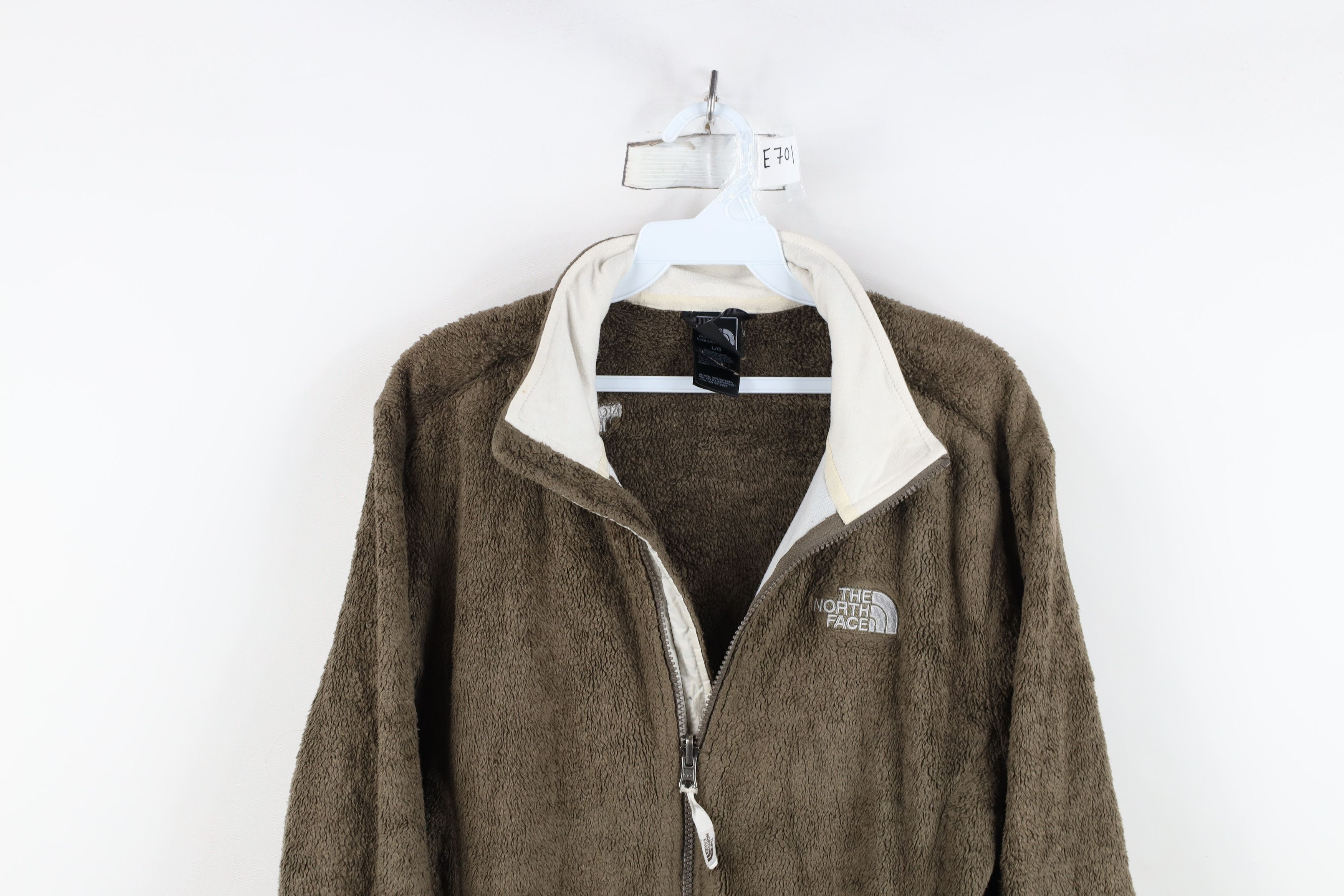 The North Face Vintage The North Face Shag Monkey Fleece Jacket Brown Size L / US 10 / IT 46 - 2 Thumbnail
