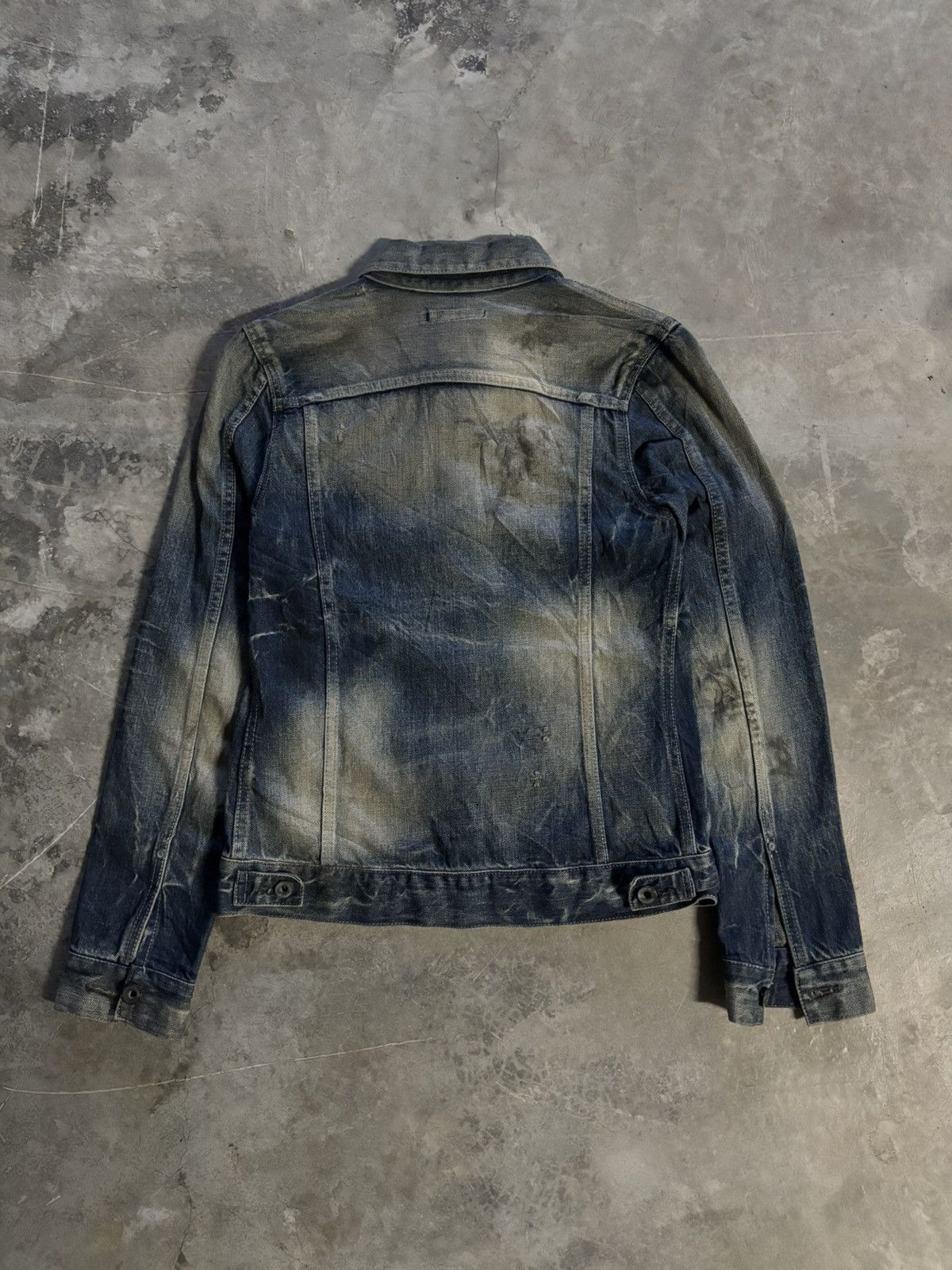 GOSTAR DE FUGA GOSTAR DE FUGA denim jacket trucker distressed mudwash oil Size US XS / EU 42 / 0 - 2 Thumbnail