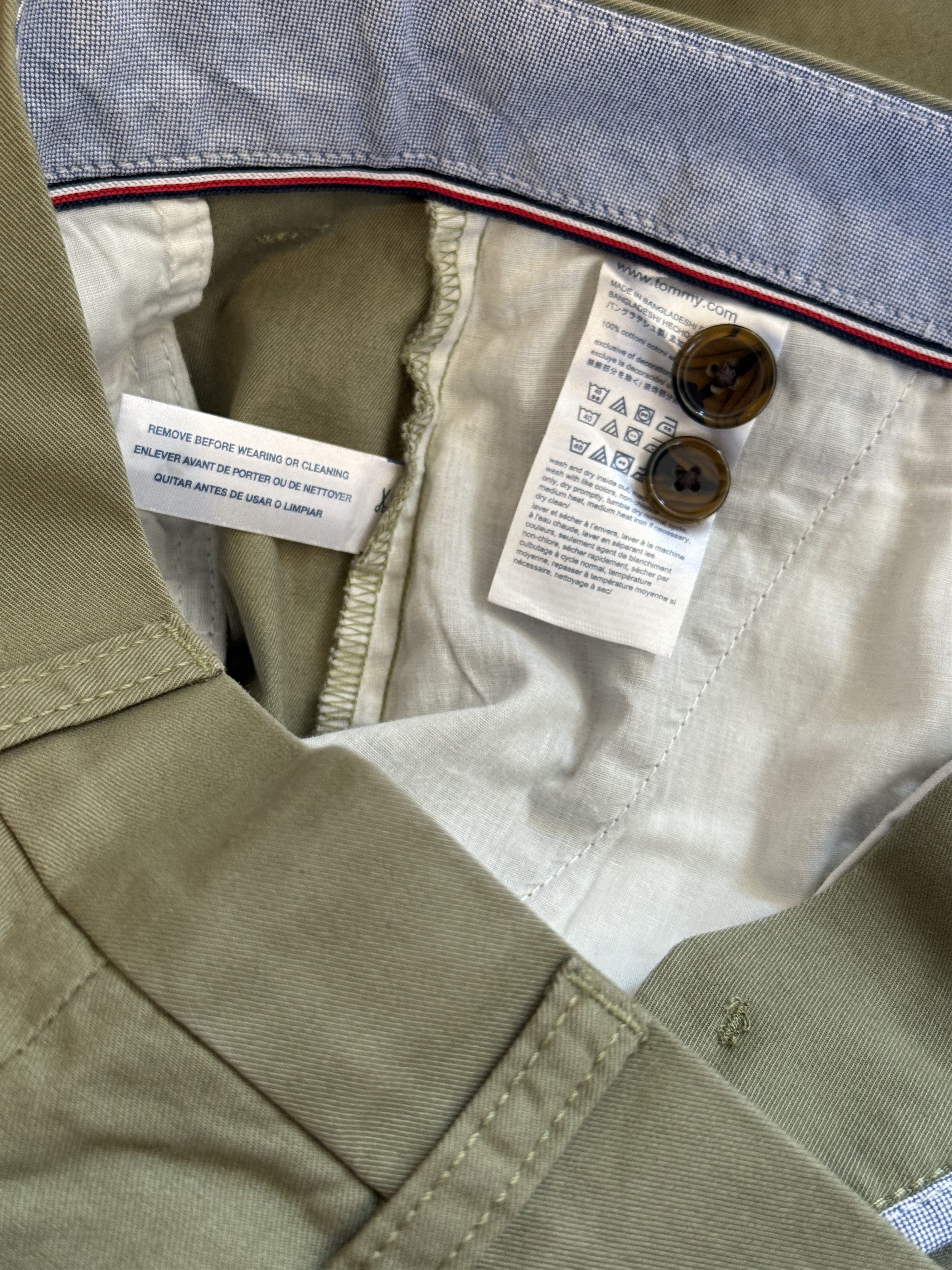 Tommy Hilfiger Tommy Hilfiger - Logo Chino Pants - Green Size US 32 / EU 48 - 6 Thumbnail