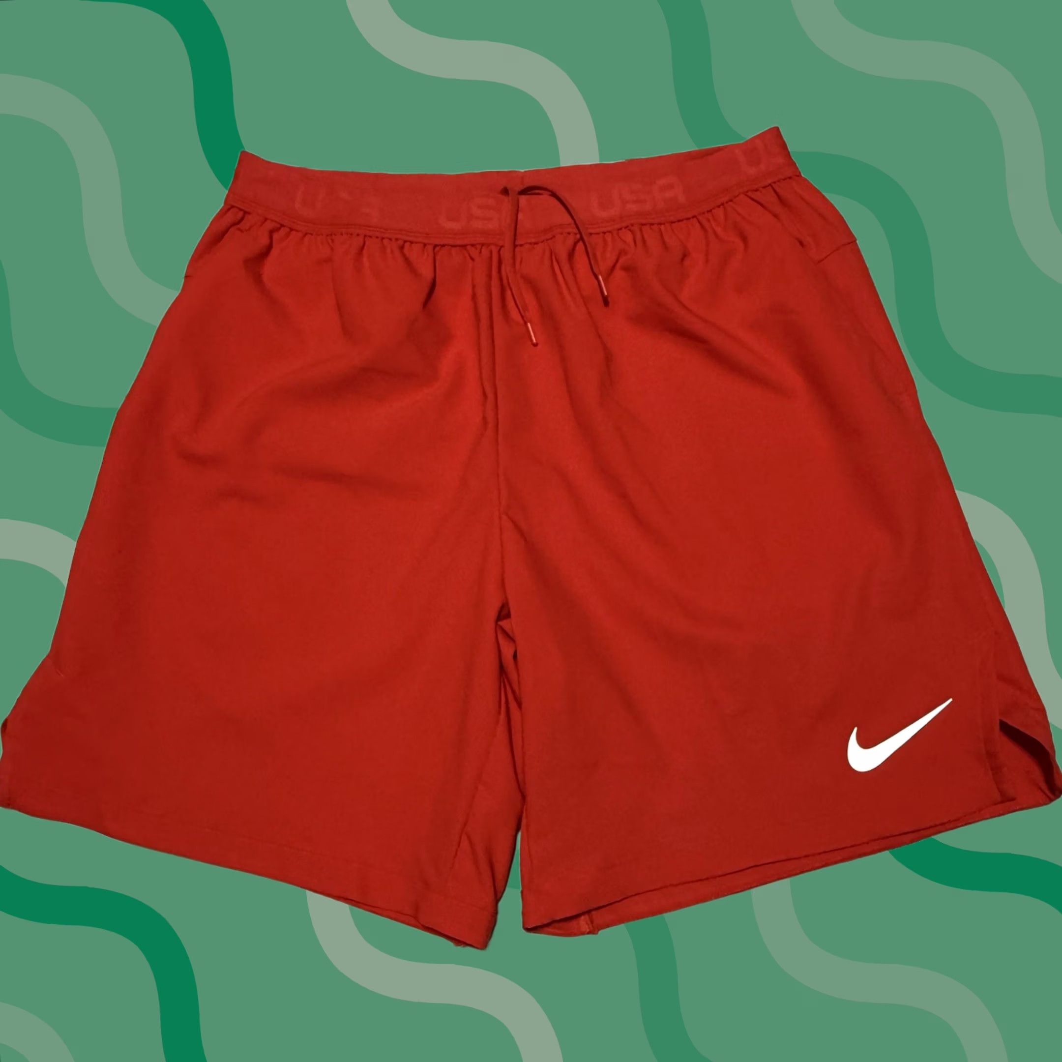 Nike Nike Shorts Mens XL Red USA Dri-Fit Flex Training Running 8" CQ4262-657 Size US 36 / EU 52 - 1 Thumbnail
