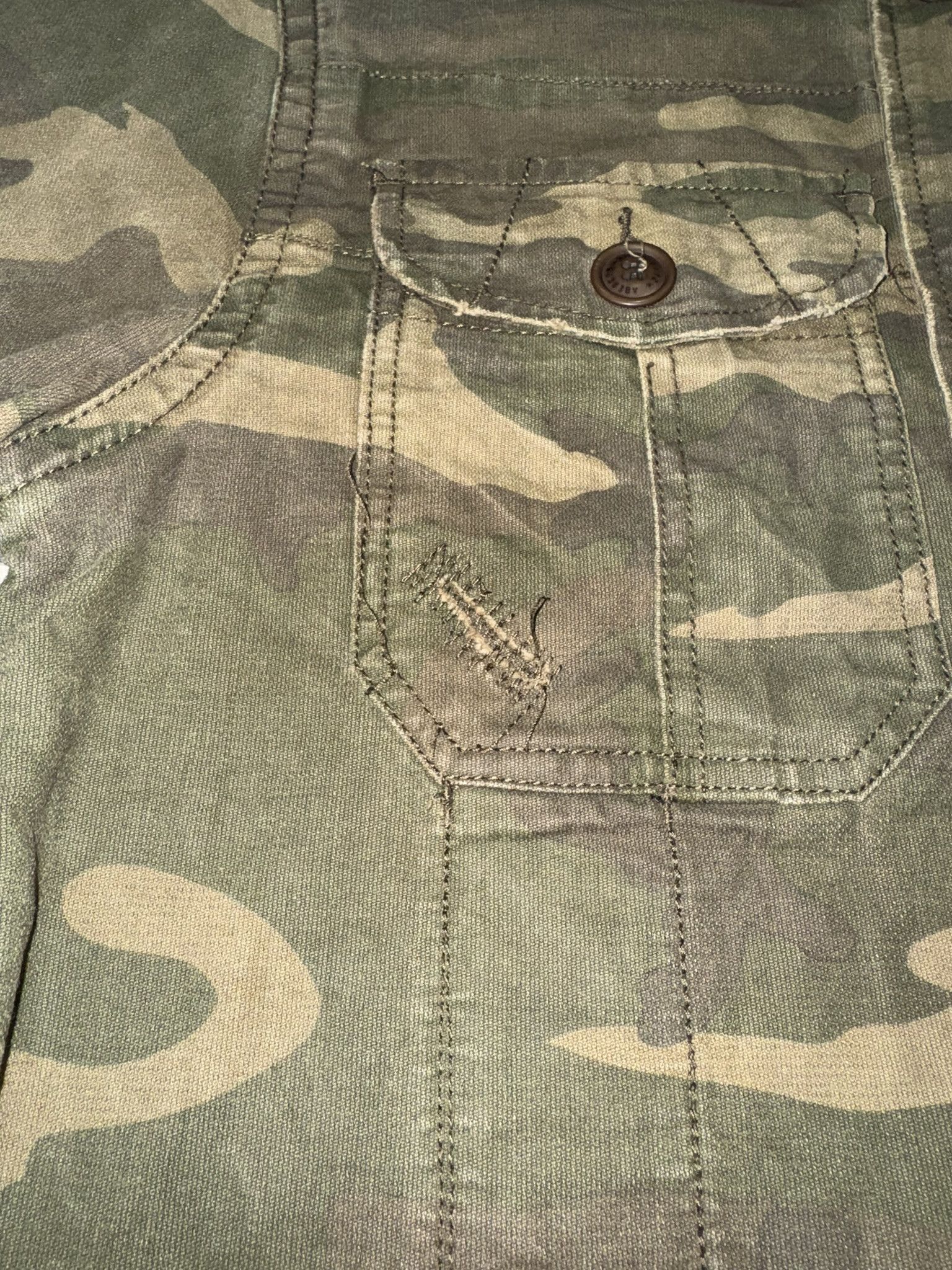 Abercrombie & Fitch × Vintage Vintage Abercrombie & Fitch Sentinel Jacket Camo Distressed Size US L / EU 52-54 / 3 - 4 Thumbnail