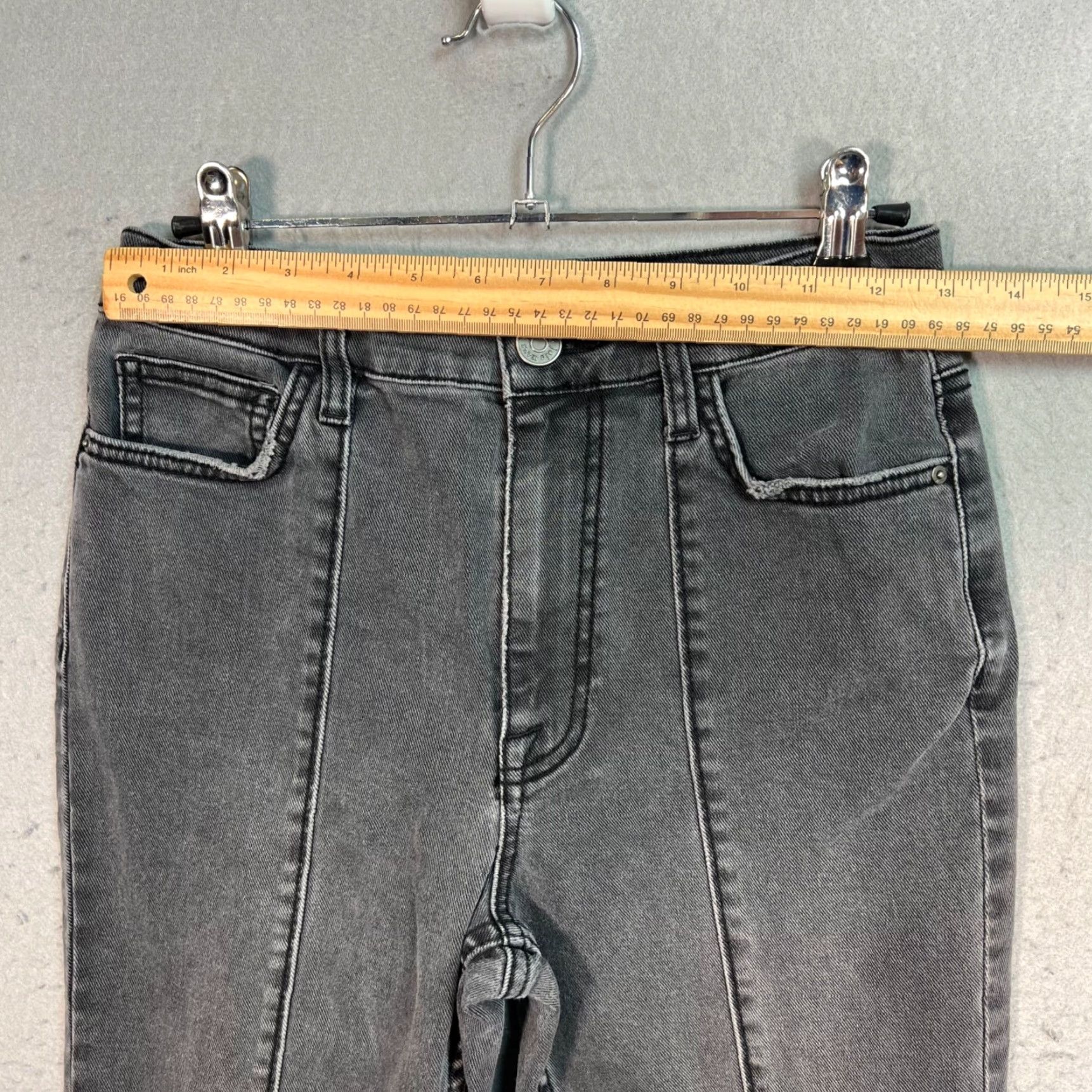 Joie VINTAGE Joie Womens Jeans Skinny High-Rise 25 Gray Adult Womens 25 Denim Cotton Blend Pants - Frayed Hem Size 42" / US 20 - 5 Thumbnail