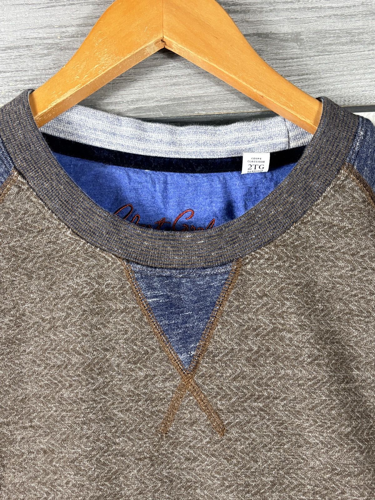 Robert Graham Robert Graham Crewneck Sweater Mens XL Elbow Patches Size US XL / EU 56 / 4 - 2 Thumbnail