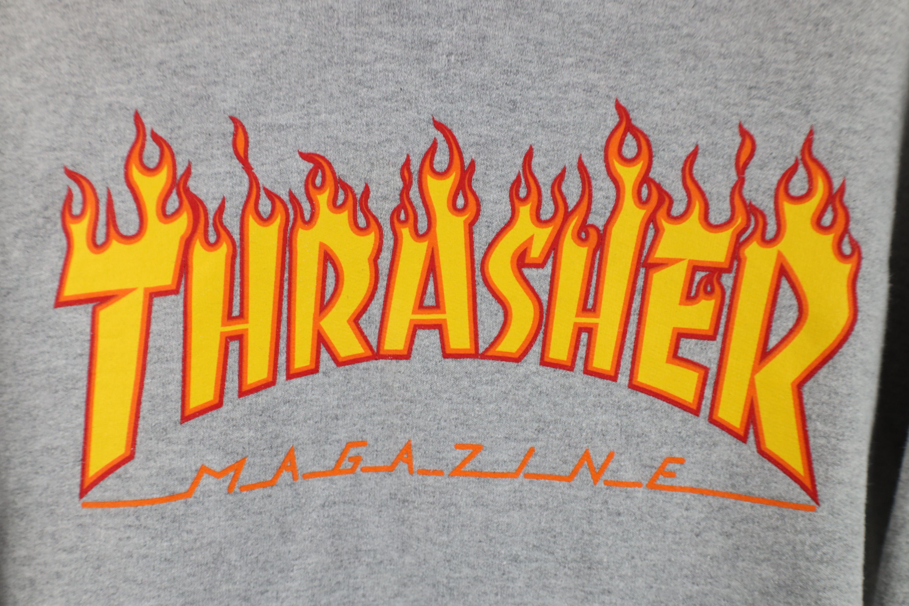 Thrasher Vintage Y2K Thrasher Magazine Skateboard Fire Flames Hoodie Size US S / EU 44-46 / 1 - 5 Thumbnail