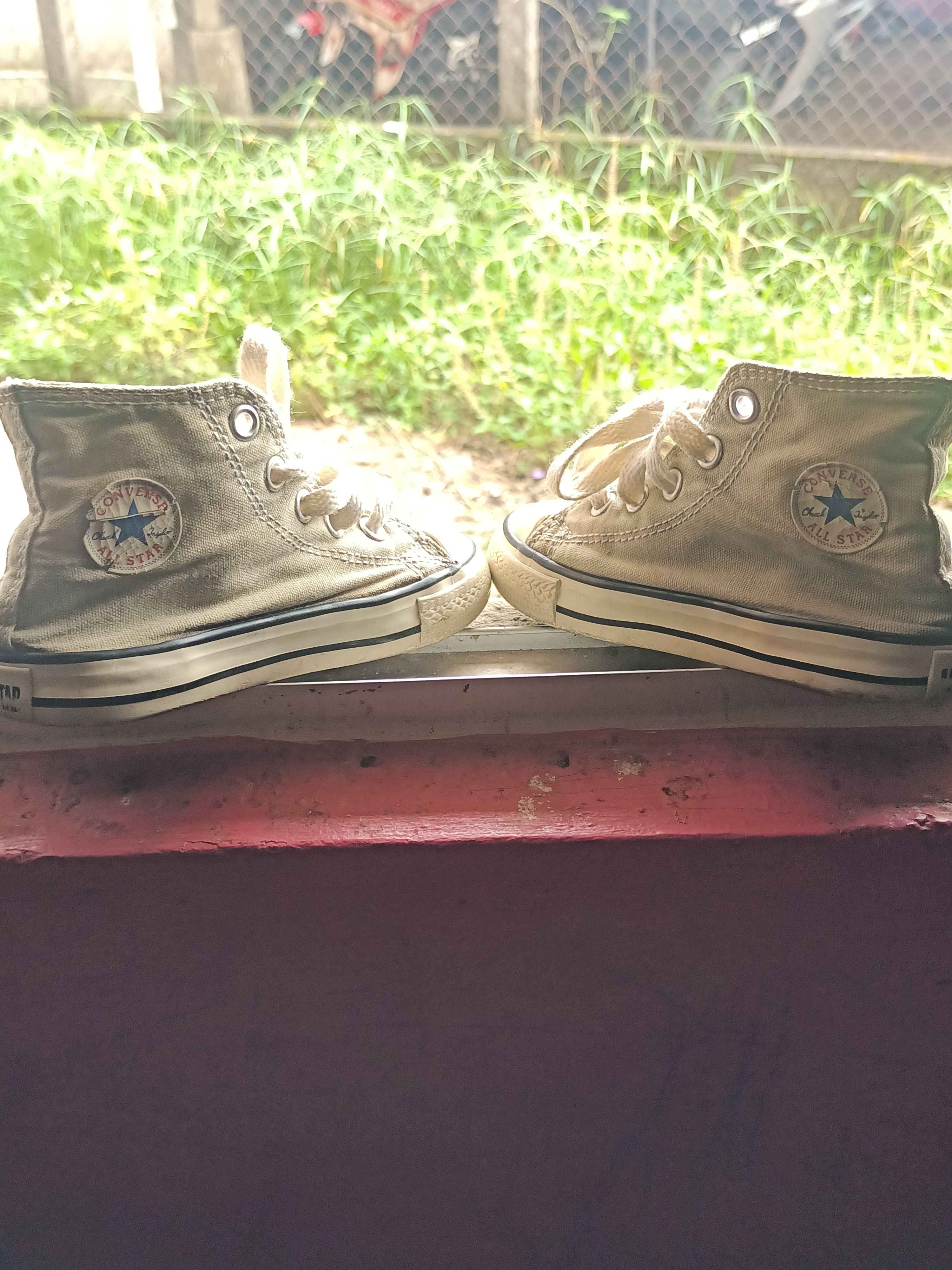 Vintage Light Grey Toddler H.Top Convers AllStar 2/3 Years Boys Girl Size US 7 / EU 40 - 9 Thumbnail