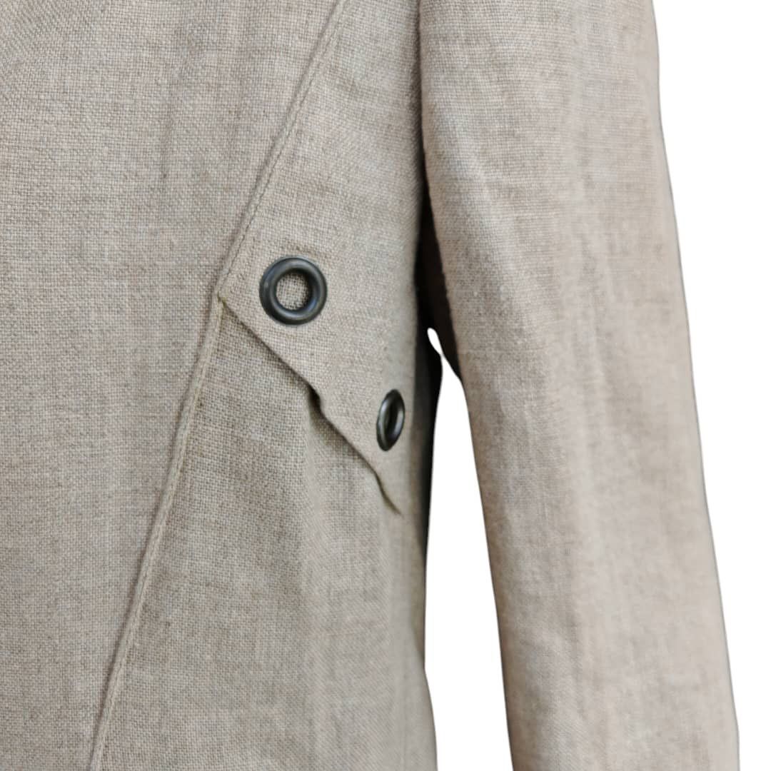 Thierry Mugler Thiery Mugler Hemp Linen Blazer Size M / US 6-8 / IT 42-44 - 9 Thumbnail
