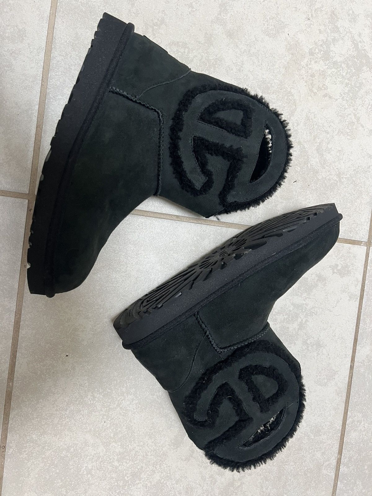image of Telfar x Ugg Black Cowboy Boots, Men's (Size 9)