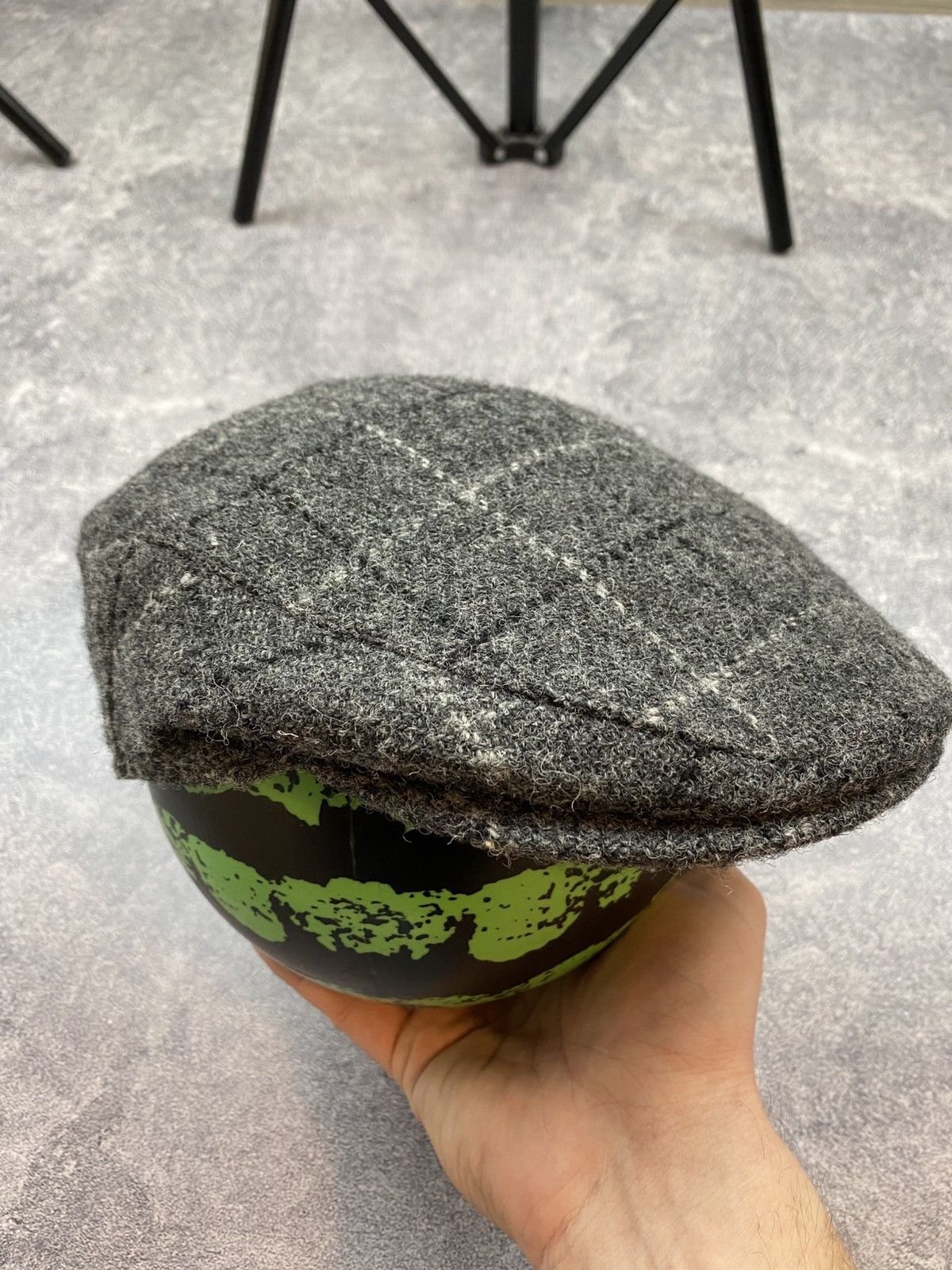 Harris Tweed × Vintage Vintage Y2K Harris Tweed Cap Streetwear Size XL Size ONE SIZE - 2 Thumbnail
