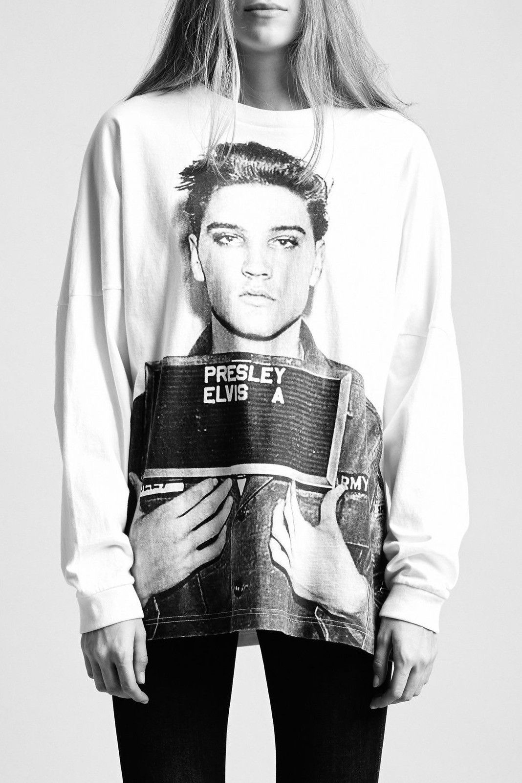 R13 Elvis Mugshot Sweatshirt Medium Size M / US 6-8 / IT 42-44 - 1 Thumbnail