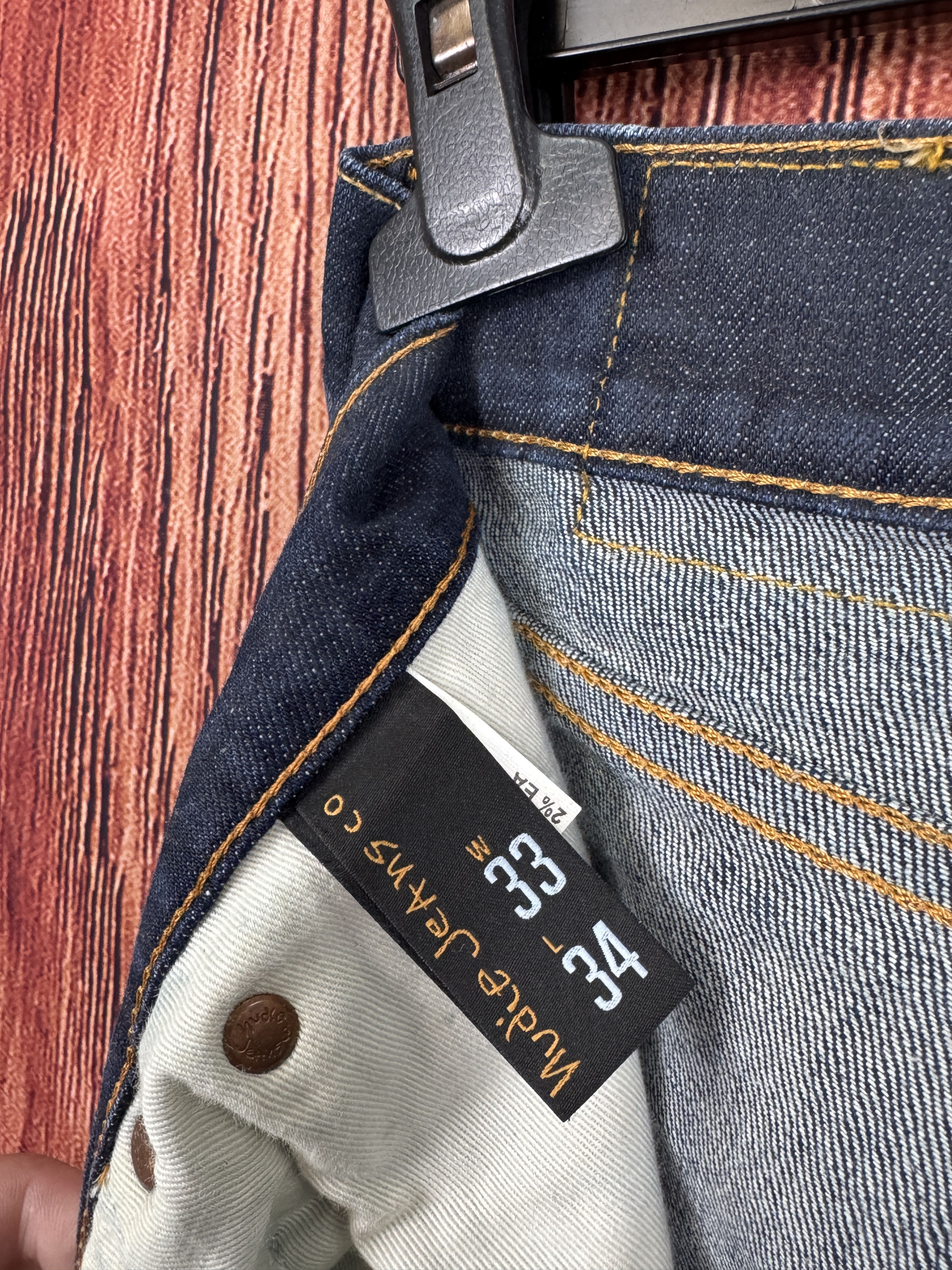 Nudie Jeans Nudie Jeans Hank Rey Denim Pant W33 L34 Made in Italy Size US 33 - 10 Thumbnail