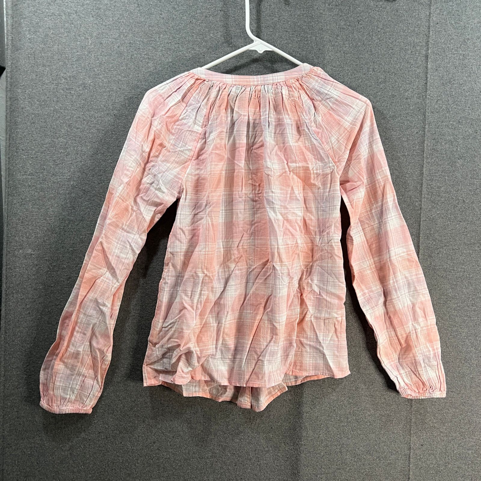 Other Candace Cameron Bure Plaid Y-Neck Shirt Rose Quartz, XX-Smal Size XXS / US 00 / IT 34 - 2 Thumbnail