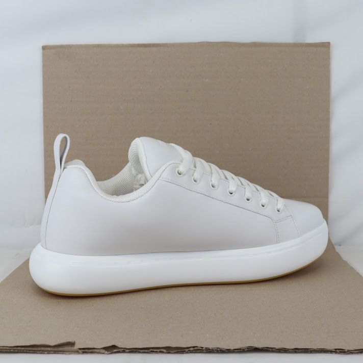 Bottega Veneta o1rshd1 Tennis Calf Rubber Sole Sneaker in Optic White Size US 12 / EU 45 - 3 Thumbnail