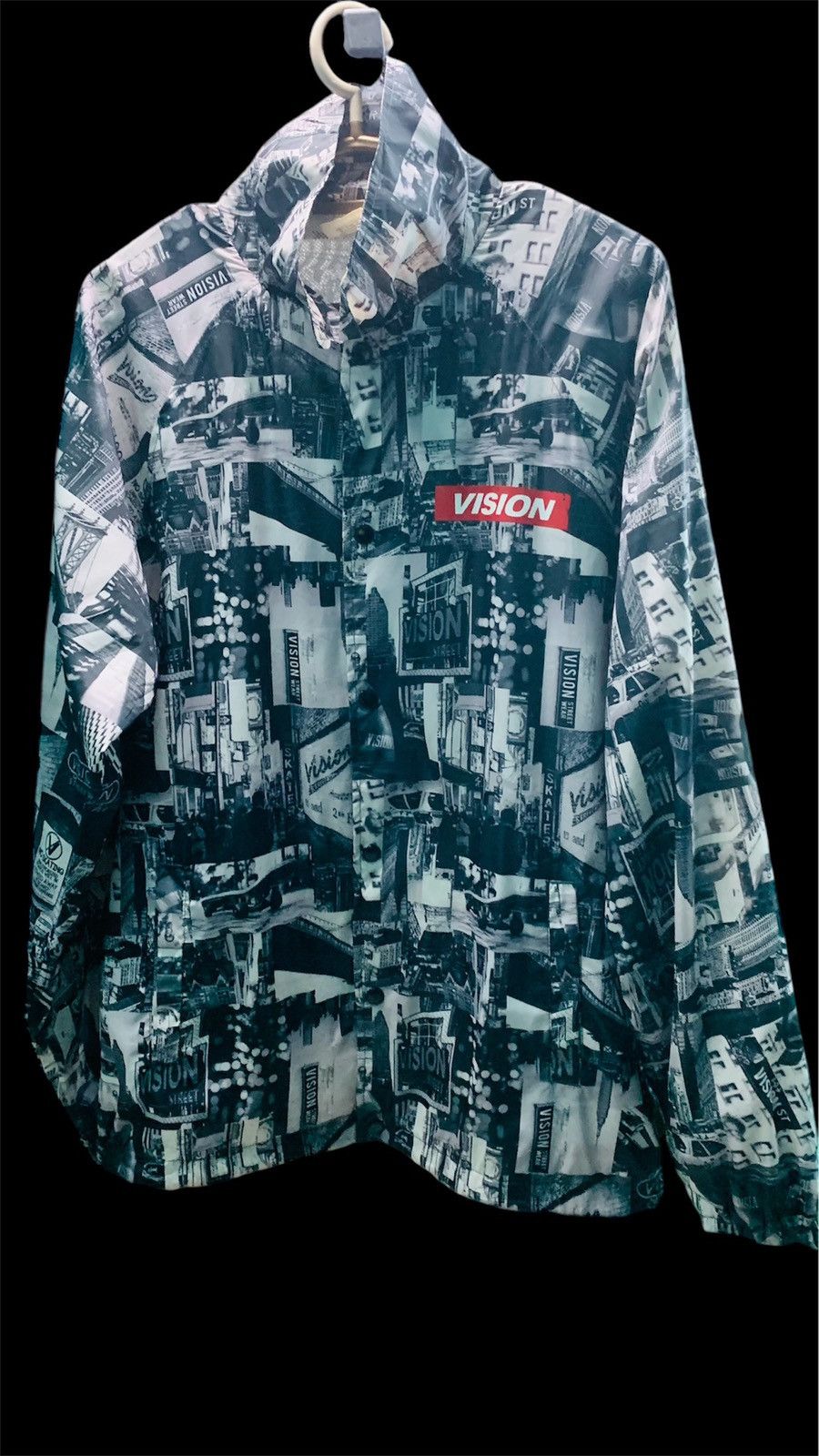 Vintage × Vision Streetwear VISION STREETWEAR fullprint button-up light jacket Size US XL / EU 56 / 4 - 3 Thumbnail