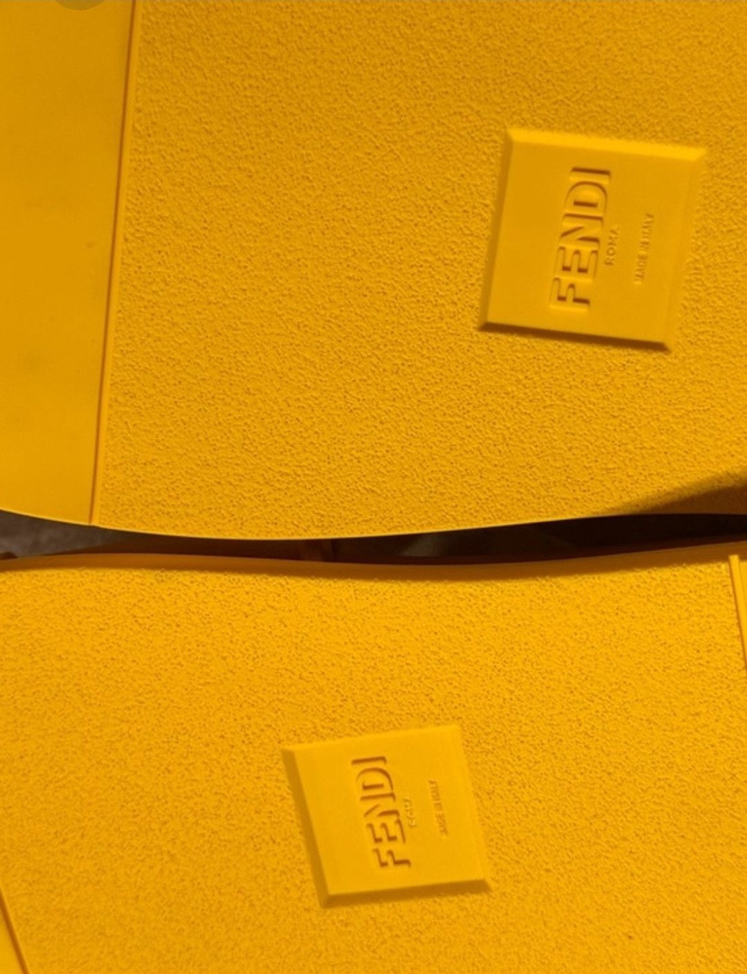 Fendi Fendi Yellow Rubber FF Sandals US 9/UK 8 Made in Italy New Size US 9 / EU 42 - 9 Thumbnail