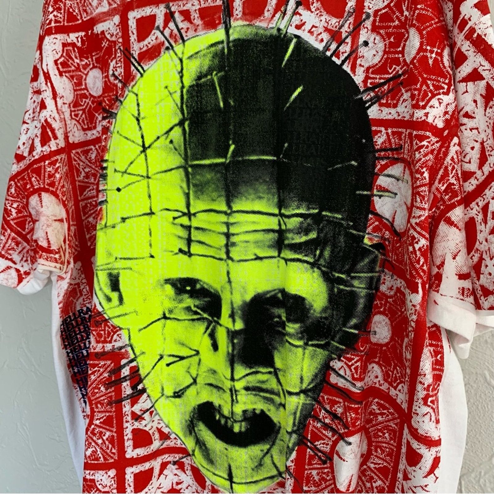 Other HELLRAISER PINHEAD ALL OVER PRINT RARE GLOW IN DARK SHIRT XL Size US XL / EU 56 / 4 - 5 Thumbnail