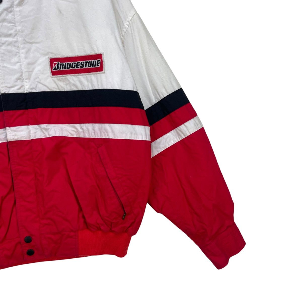 Vintage 💥Vintage 90s Bridgestone Motosport Racing Bomber Jacket Size US L / EU 52-54 / 3 - 4 Thumbnail