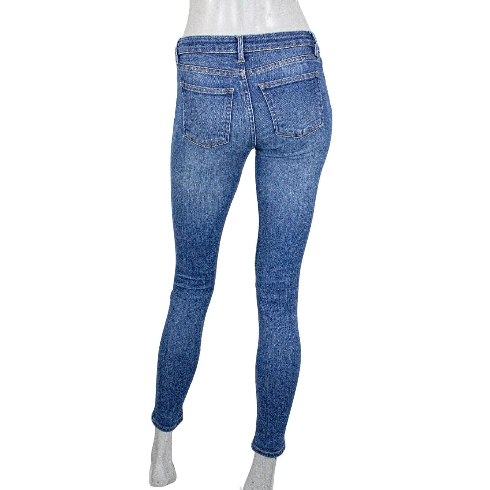 Acne Studios Acne Studios Women's Size 25 Skin 5 Denim Jeans in Used Blue Size 25" / US 0 / IT 36 - 4 Thumbnail