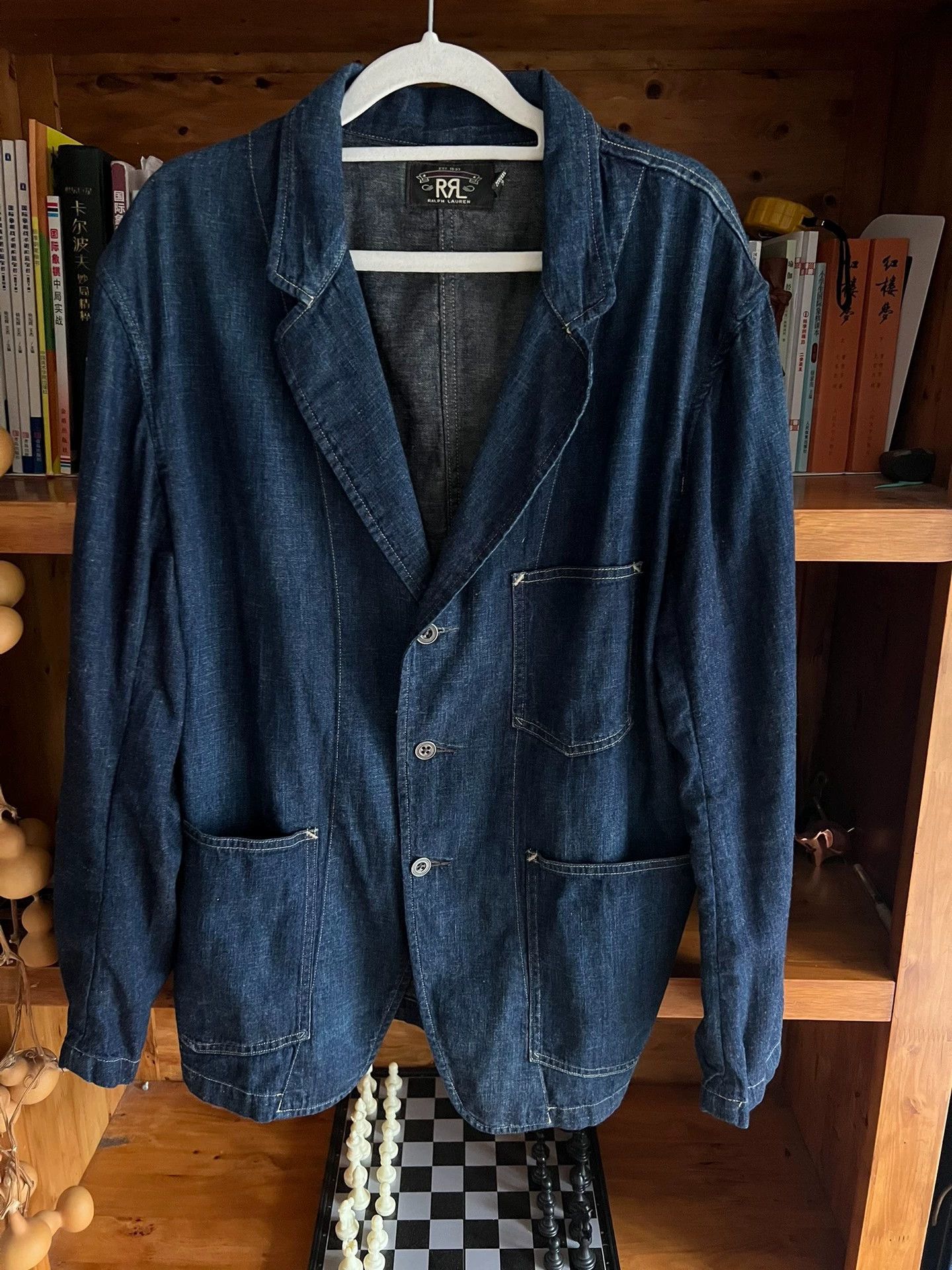 RRL Ralph Lauren RRL Double RL indigo cotton linen suit jacket M new Size US M / EU 48-50 / 2 - 4 Thumbnail