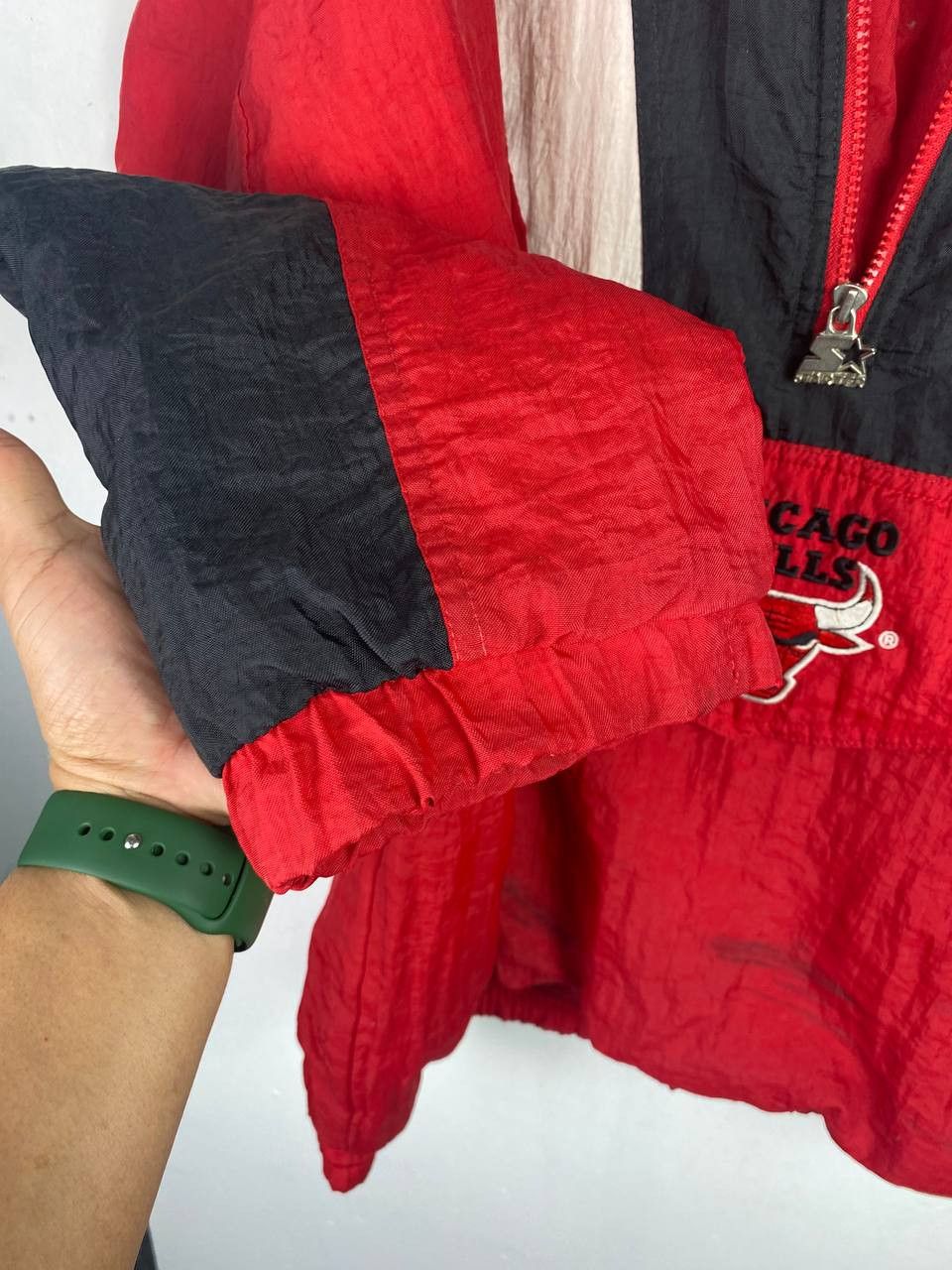 NBA vintage chicago bulls anorak jacket starter very nice design Size US XL / EU 56 / 4 - 9 Thumbnail