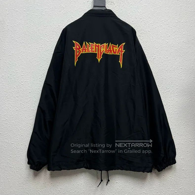 Balenciaga Balenciaga Black Nylon Rock Band Series Lightning Flame Le Size US S / EU 44-46 / 1 - 3 Thumbnail