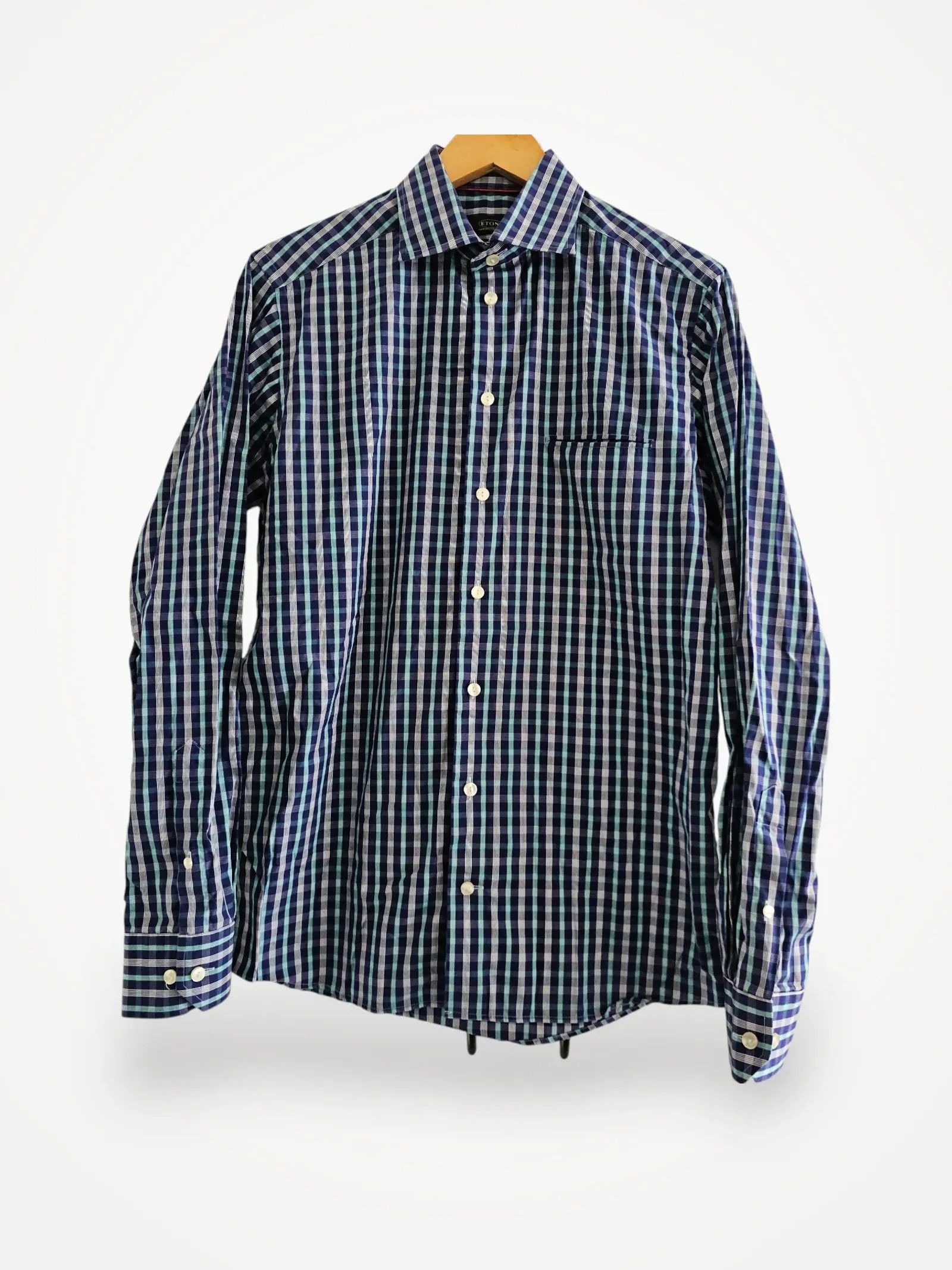 Eton Eton Slim Fit Ganghester 1928 Shirt Size US M / EU 48-50 / 2 - 1 Thumbnail