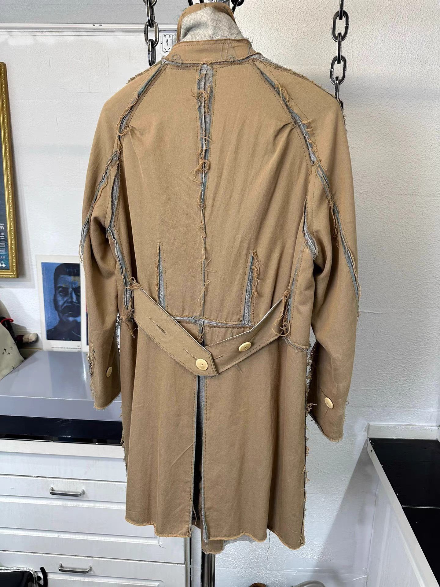 Takahiromiyashita The Soloist. Beige Distressed Long Coat - XS Size US XS / EU 42 / 0 - 4 Thumbnail