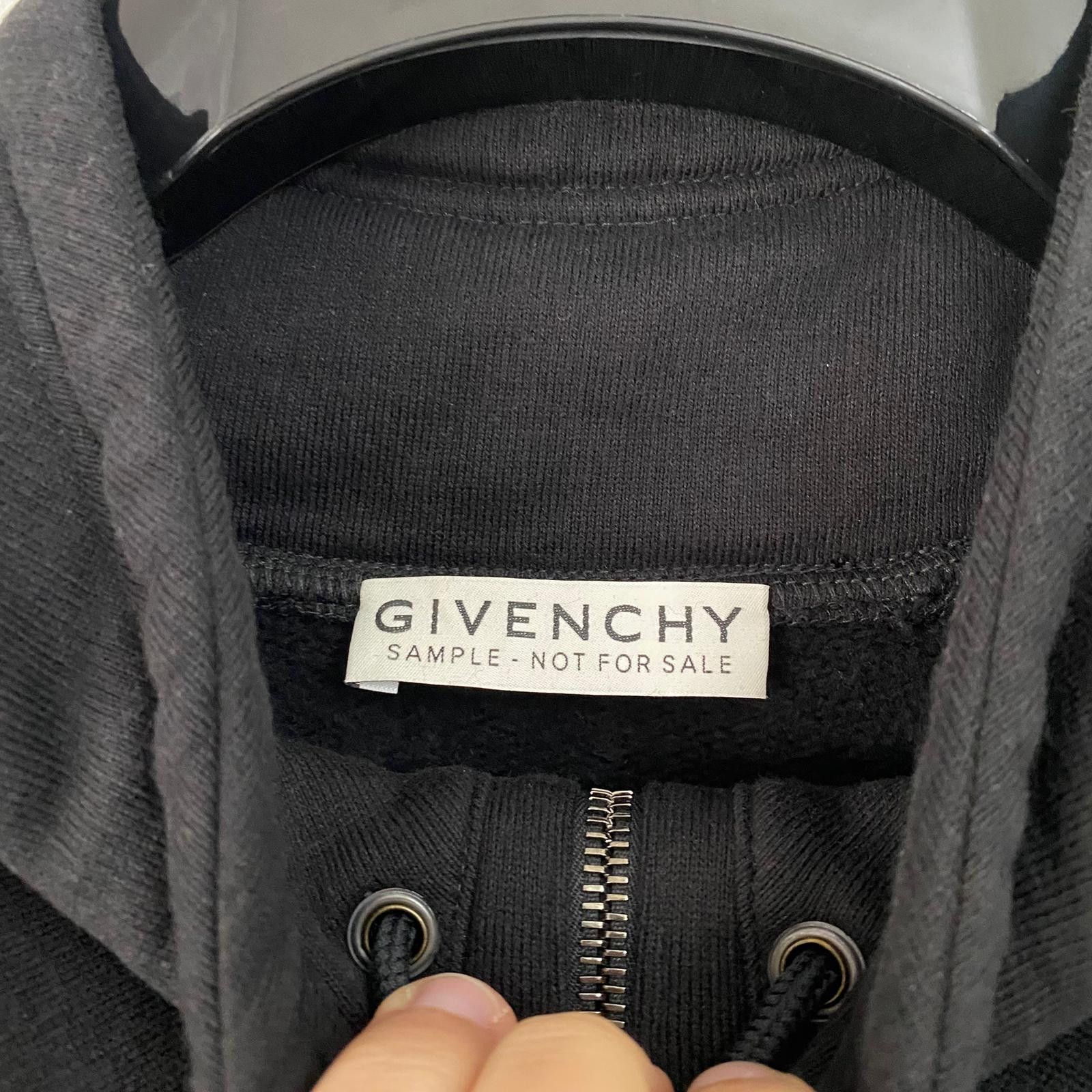 Givenchy Black Embroidered Logo Lace Up Oversized Sweatshirt Size US M / EU 48-50 / 2 - 5 Thumbnail