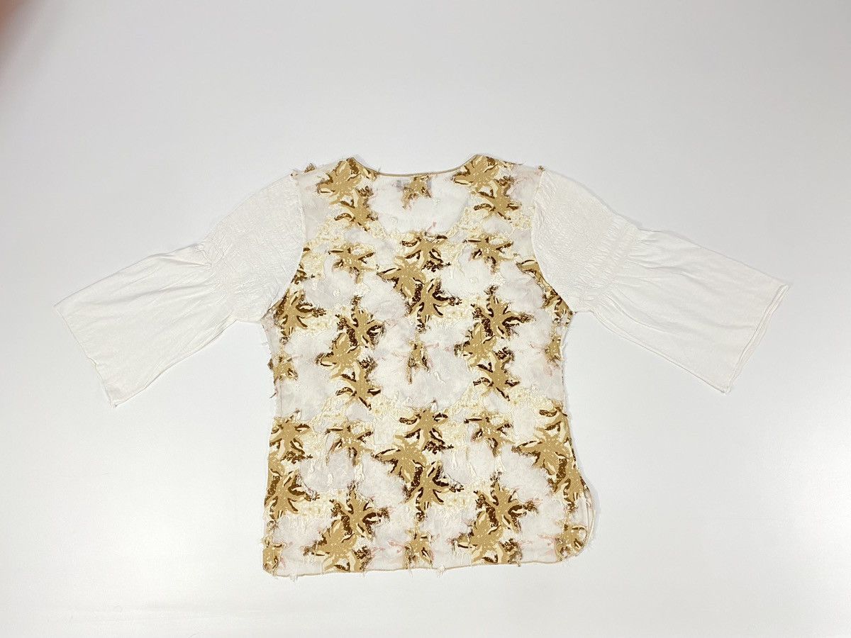Other Vintage Y2K Jean Paul Mesh Applique Blouse Long Sleeve Size M / US 6-8 / IT 42-44 - 18 Thumbnail