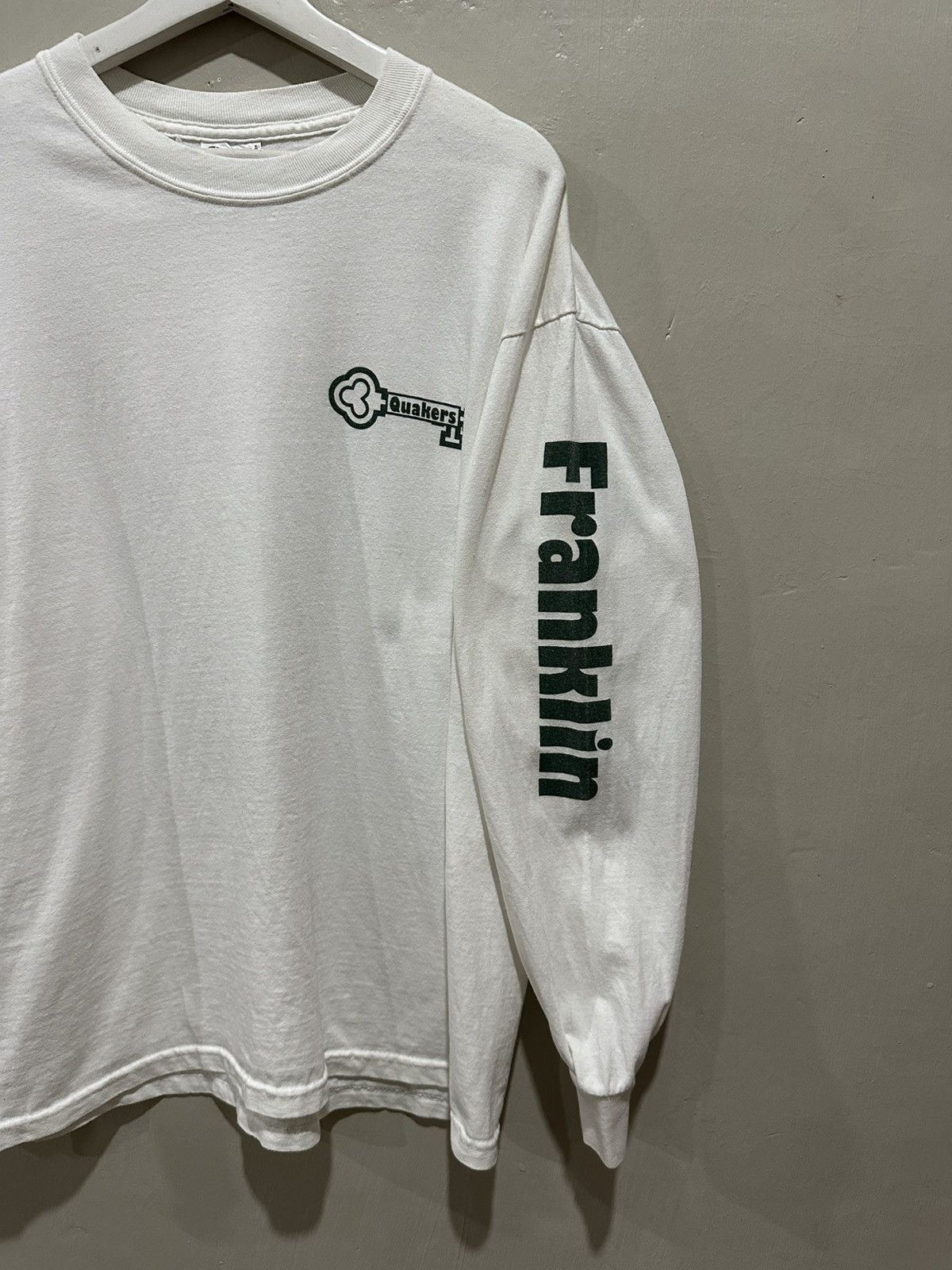 Vintage Quakers Franklin x Longsleeve x Vintage Size US L / EU 52-54 / 3 - 3 Thumbnail