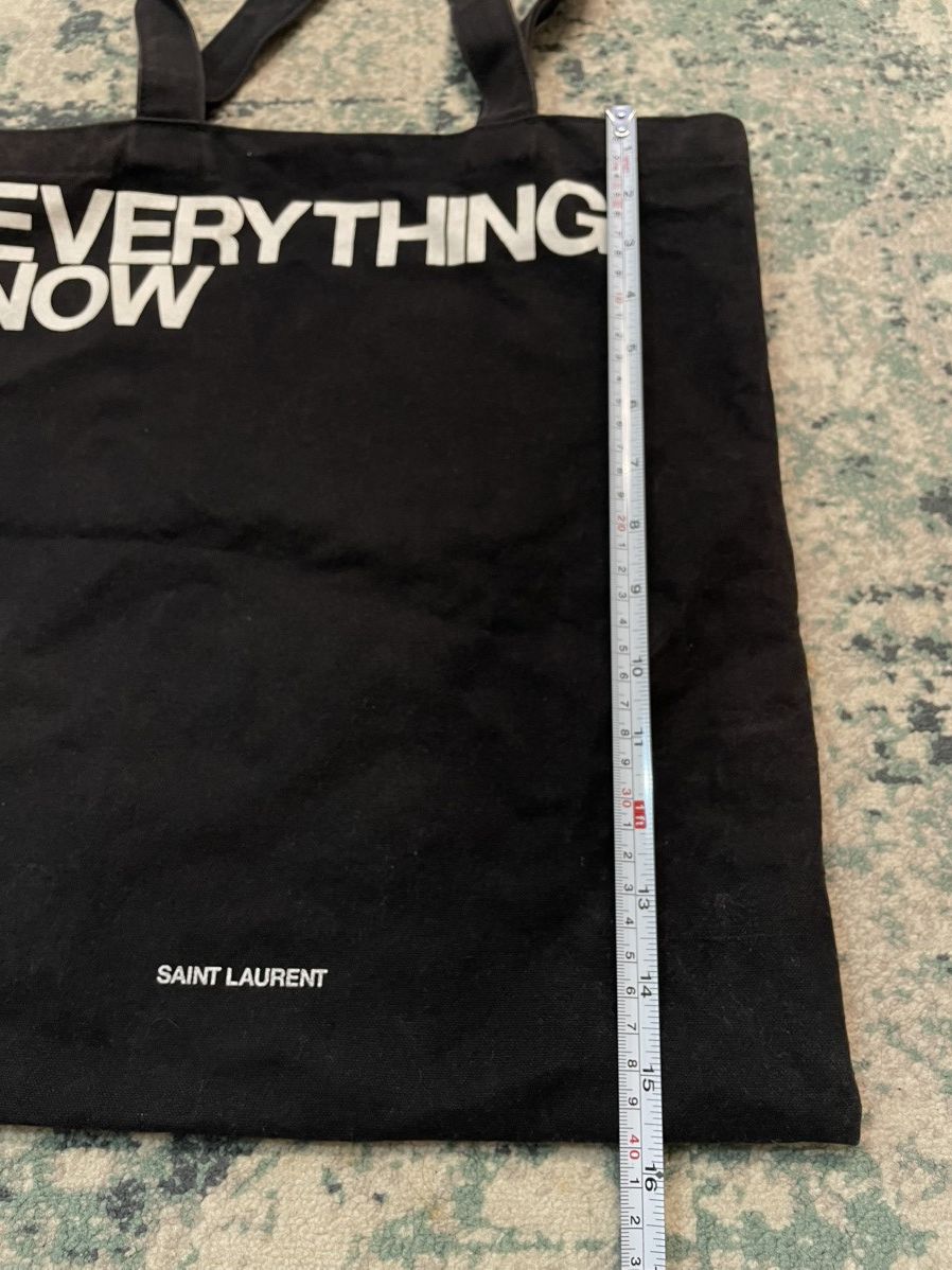 Saint Laurent Paris SS18 Saint Laurent “Everything Now” 100% Cotton Tote Size ONE SIZE - 7 Thumbnail