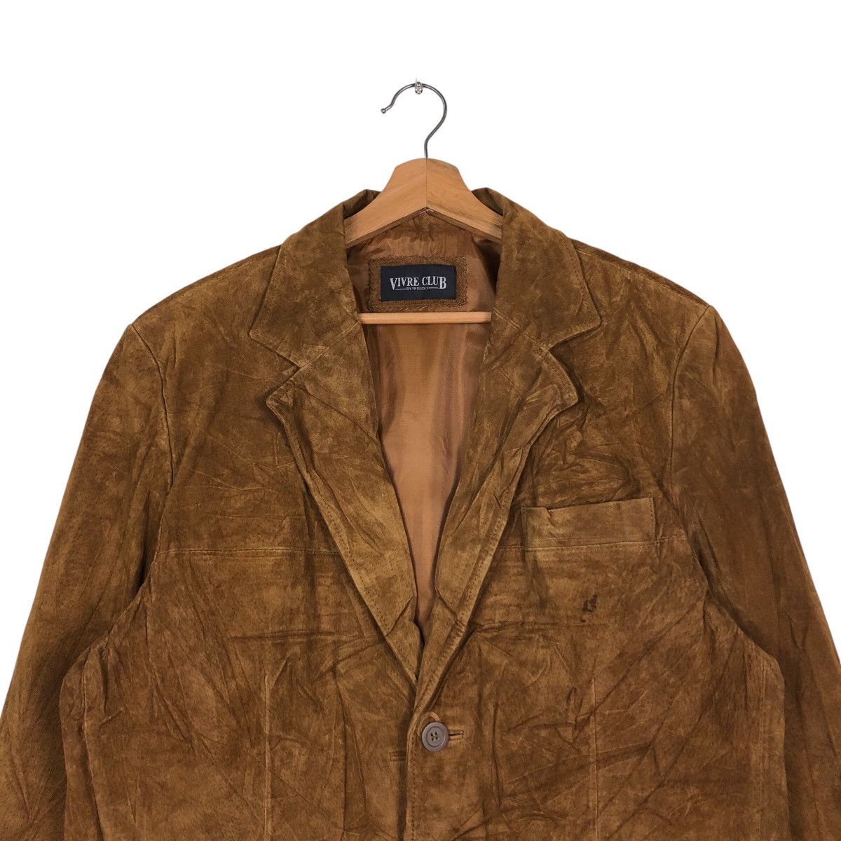 Japanese Brand 📌Vtg Genuine Leather Biker Jacket Vivre Club Issey Miyake Size US M / EU 48-50 / 2 - 4 Thumbnail