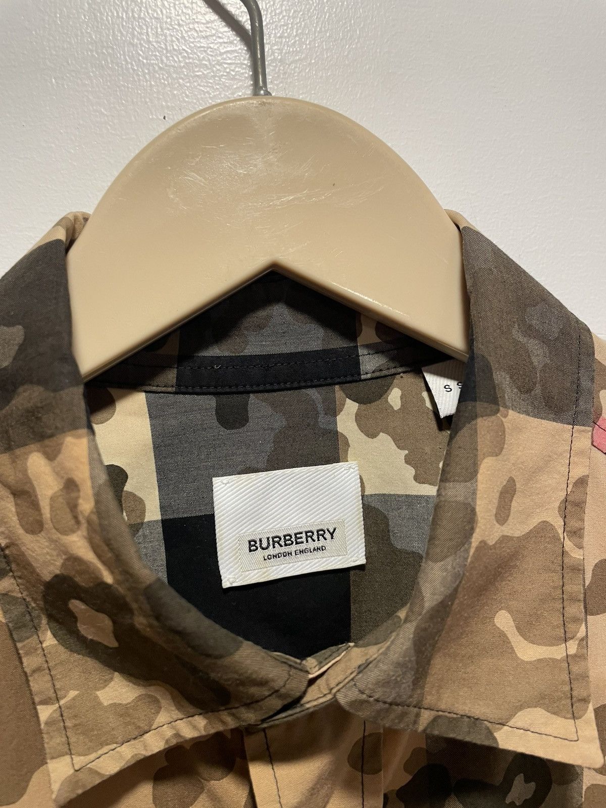 Burberry Burberry Camouflage Check Poplin Shirt Size US S / EU 44-46 / 1 - 3 Thumbnail
