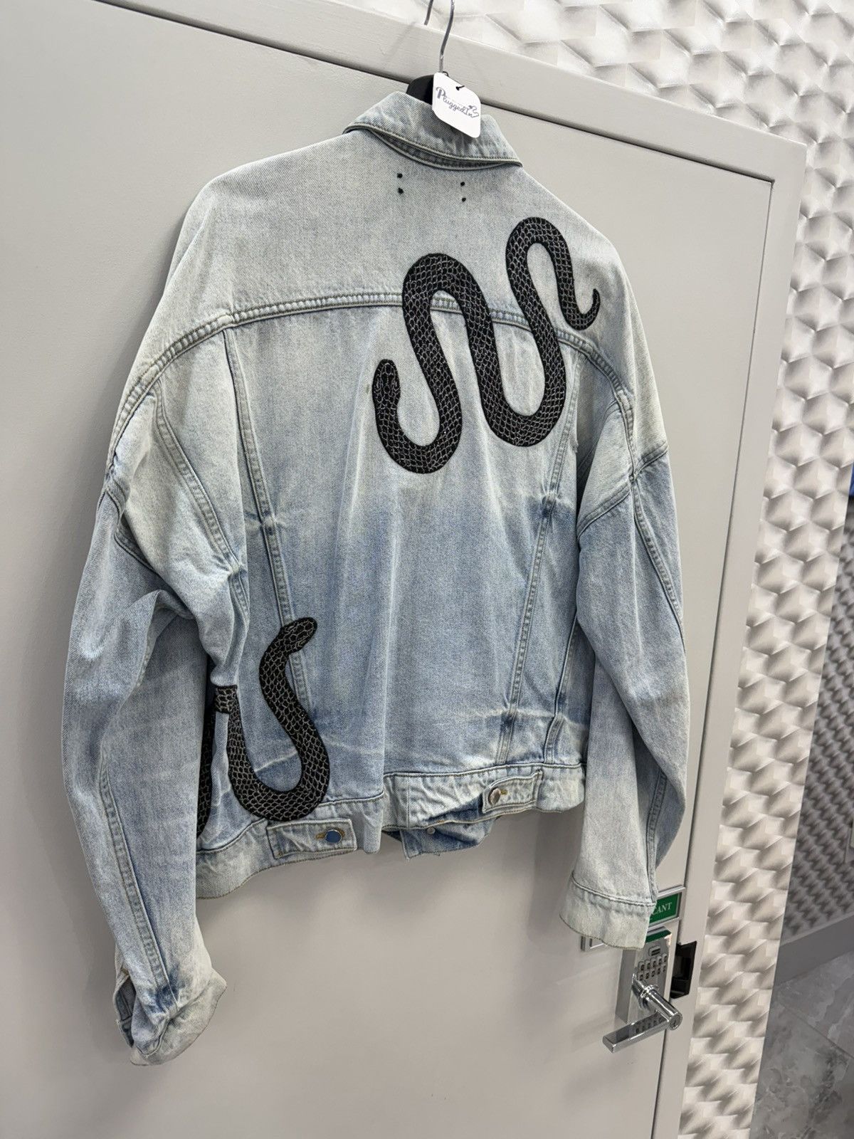 Amiri Amiri Snake Denim Jacket Size US L / EU 52-54 / 3 - 5 Thumbnail