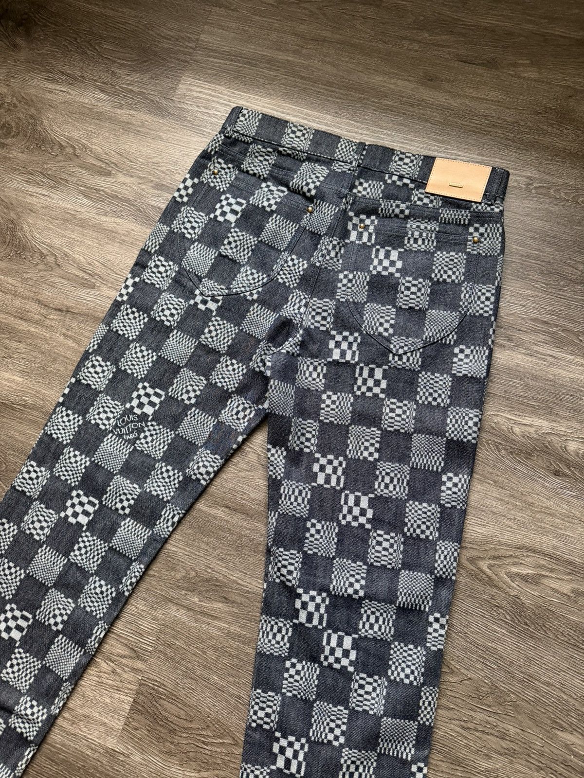 Louis Vuitton Louis Vuitton Distorted Damier Denim Indigo Blue Size 32 Size US 32 / EU 48 - 12 Thumbnail